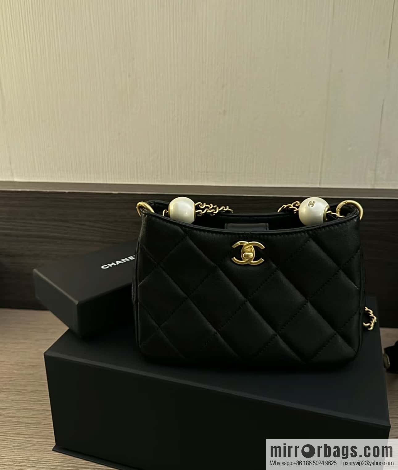CHANEL 24S Spring/Summer Double Pearl Tangyuan Hobo AS4859