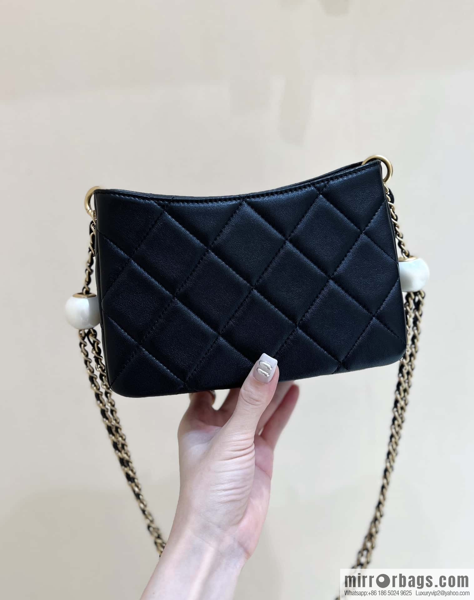 CHANEL 24S Spring/Summer Double Pearl Tangyuan Hobo AS4859