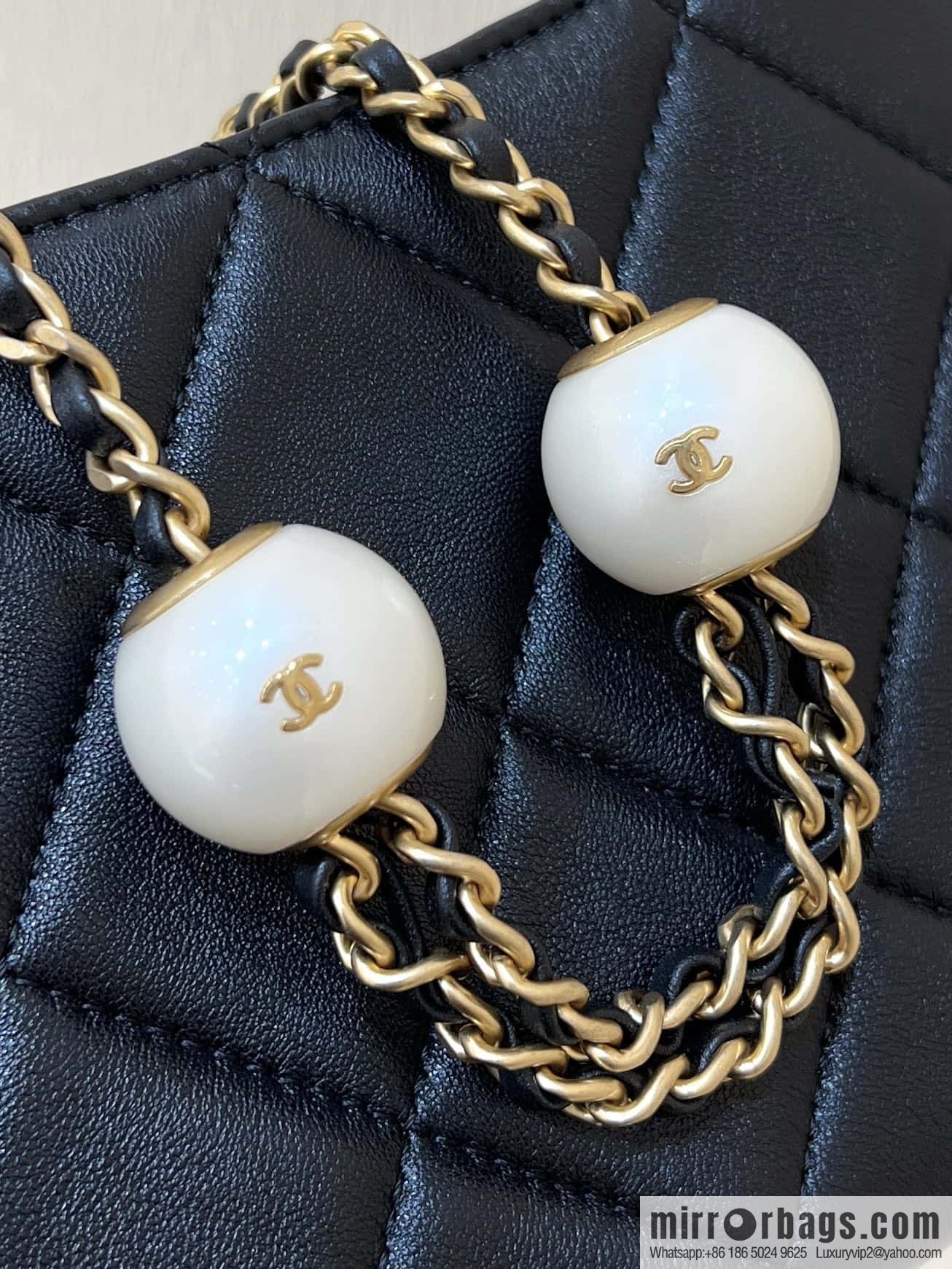 CHANEL 24S Spring/Summer Double Pearl Tangyuan Hobo AS4859