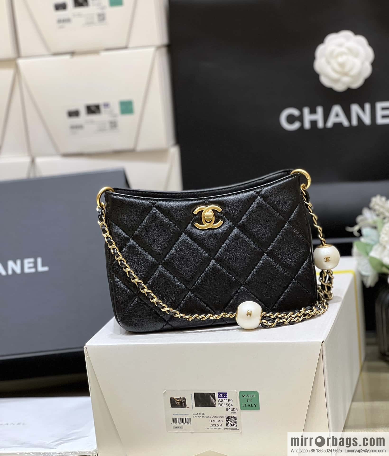 CHANEL 24S Spring/Summer Double Pearl Tangyuan Hobo AS4859