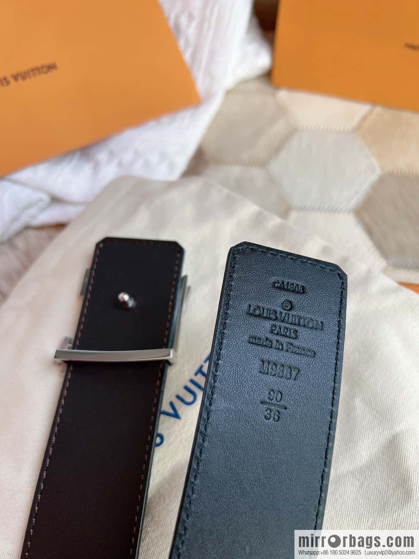 LV/Louis Vuitton Shake 40mm Double Sided Belt