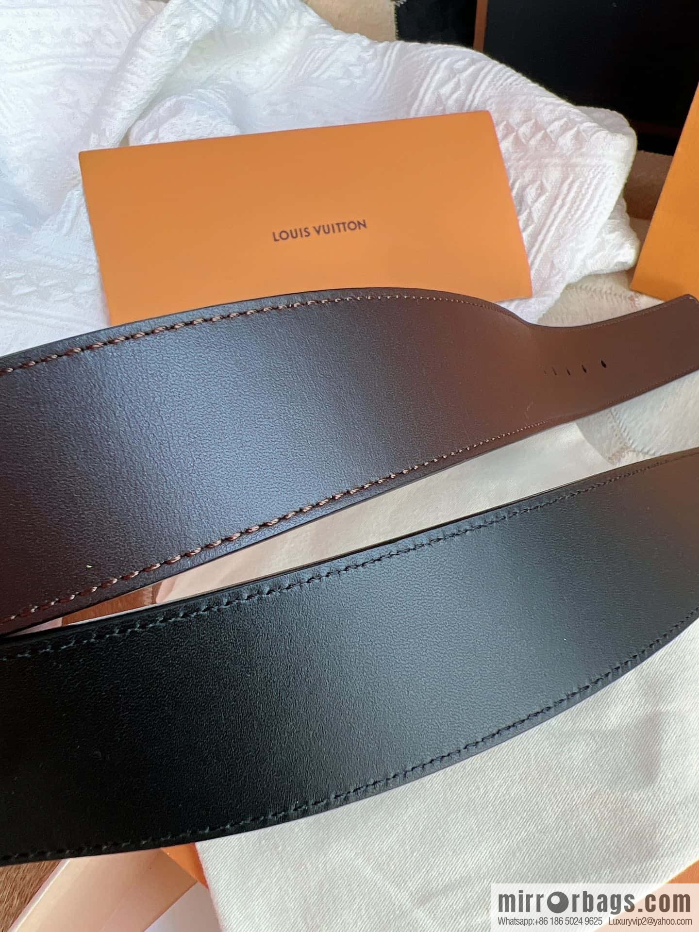 LV/Louis Vuitton Shake 40mm Double Sided Belt