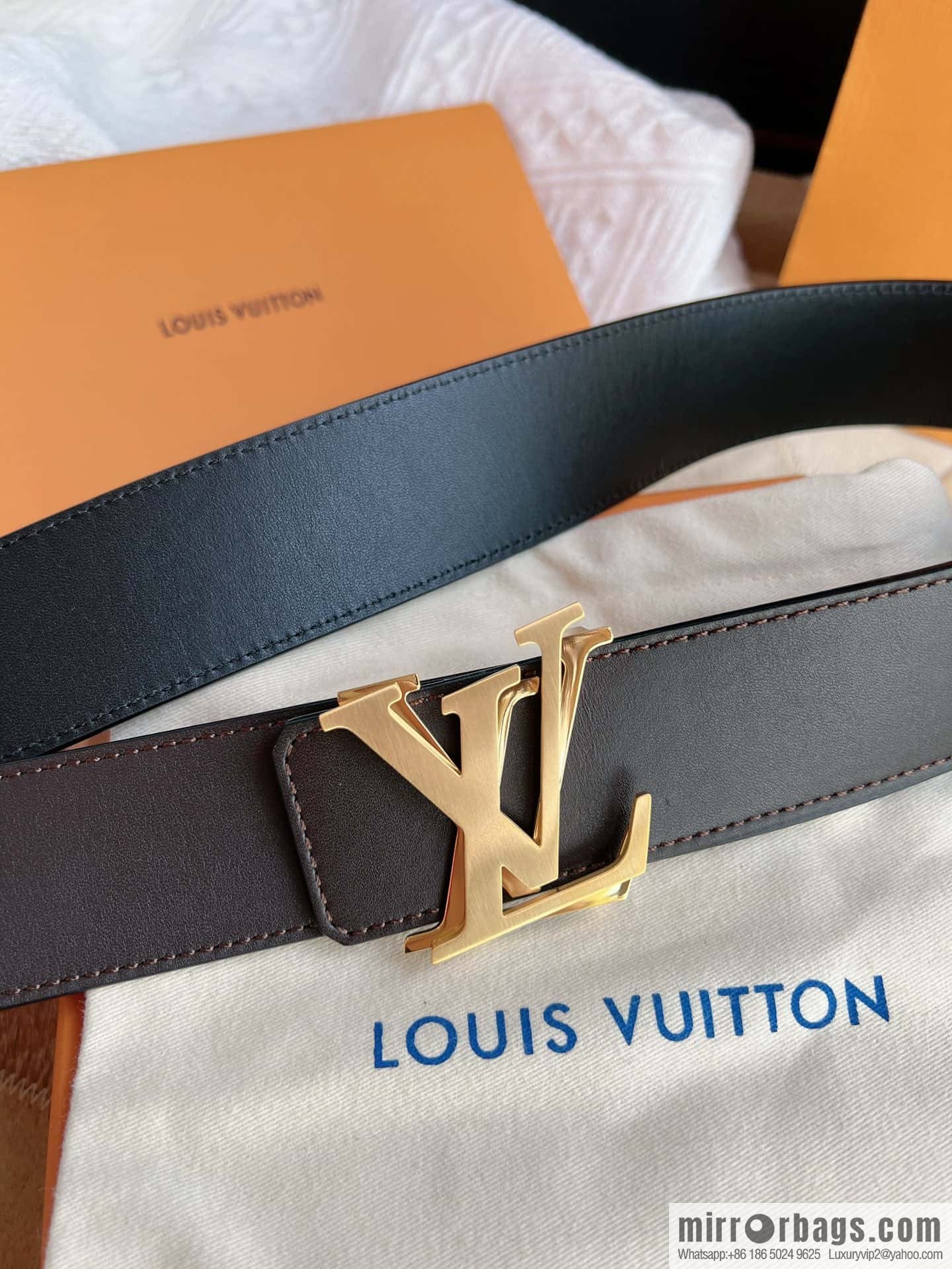 LV/Louis Vuitton Shake 40mm Double Sided Belt