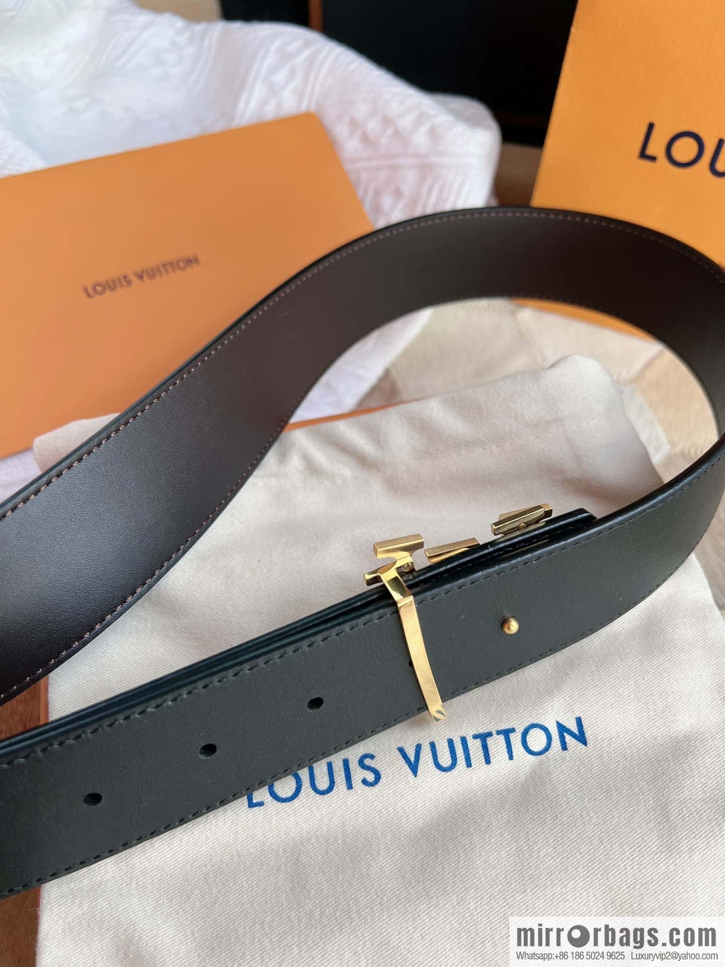 LV/Louis Vuitton Shake 40mm Double Sided Belt