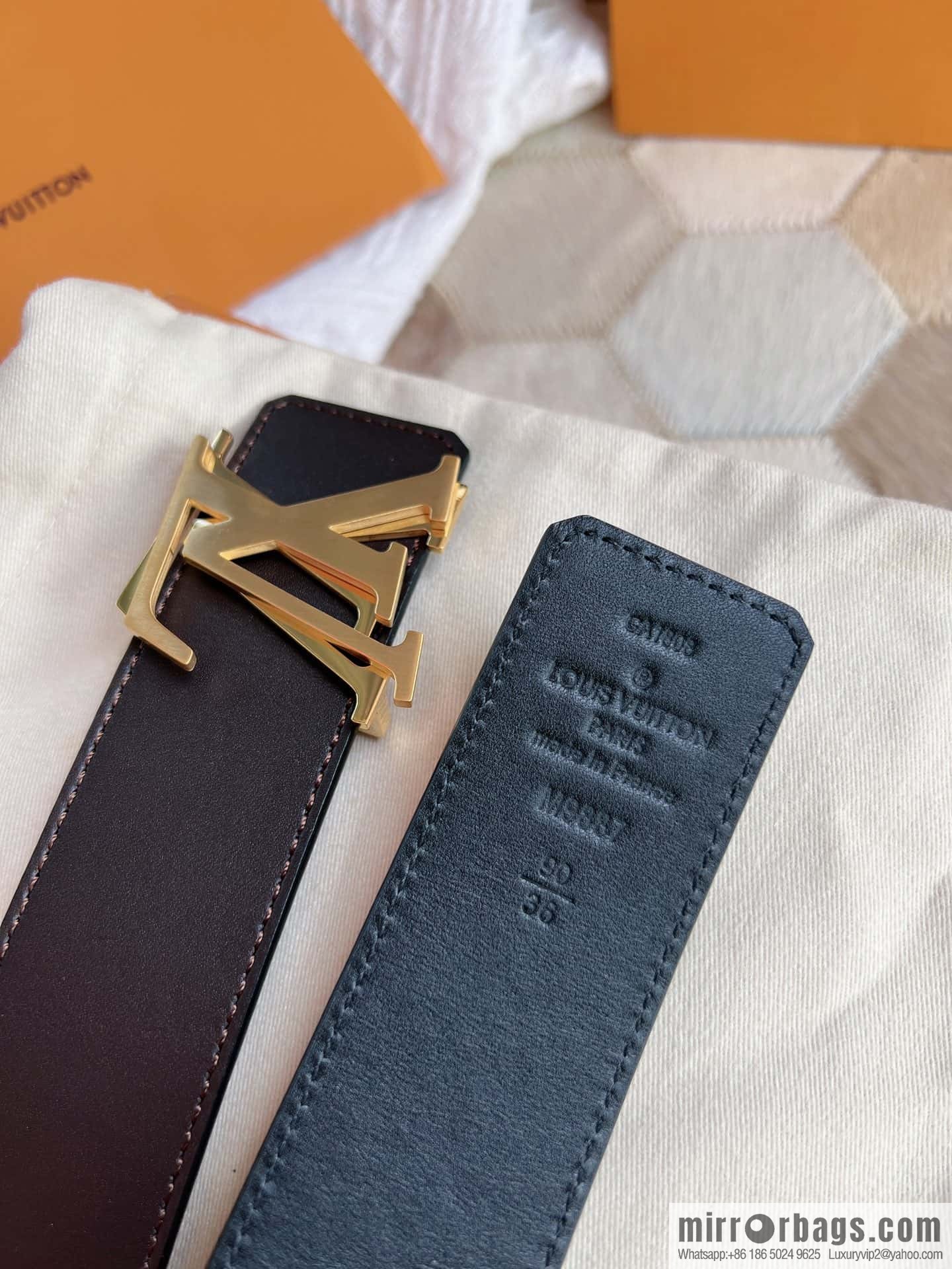 LV/Louis Vuitton Shake 40mm Double Sided Belt