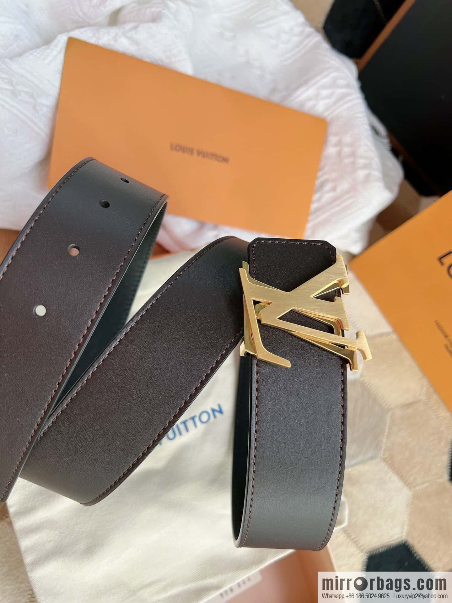 LV/Louis Vuitton Shake 40mm Double Sided Belt