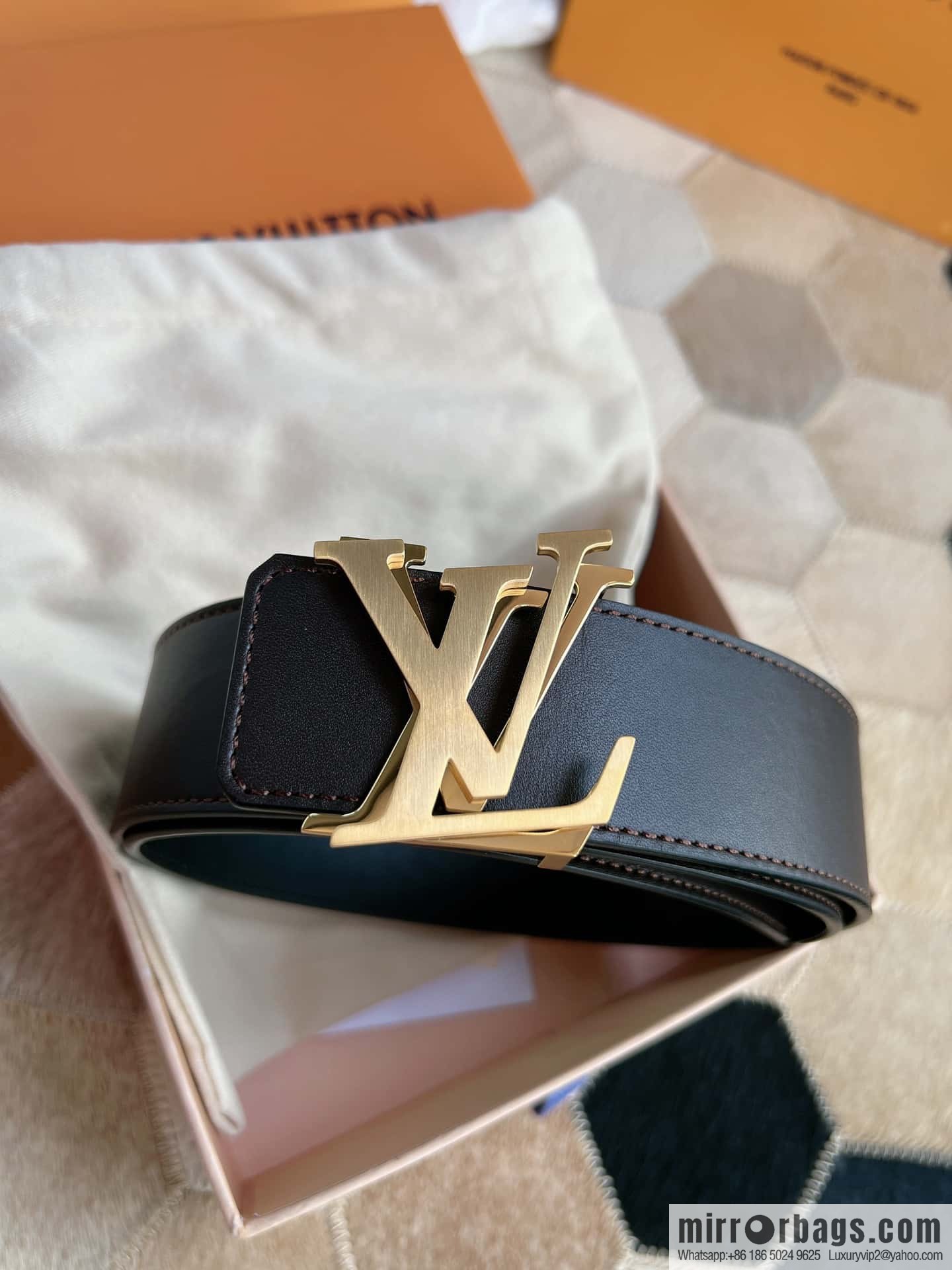 LV/Louis Vuitton Shake 40mm Double Sided Belt