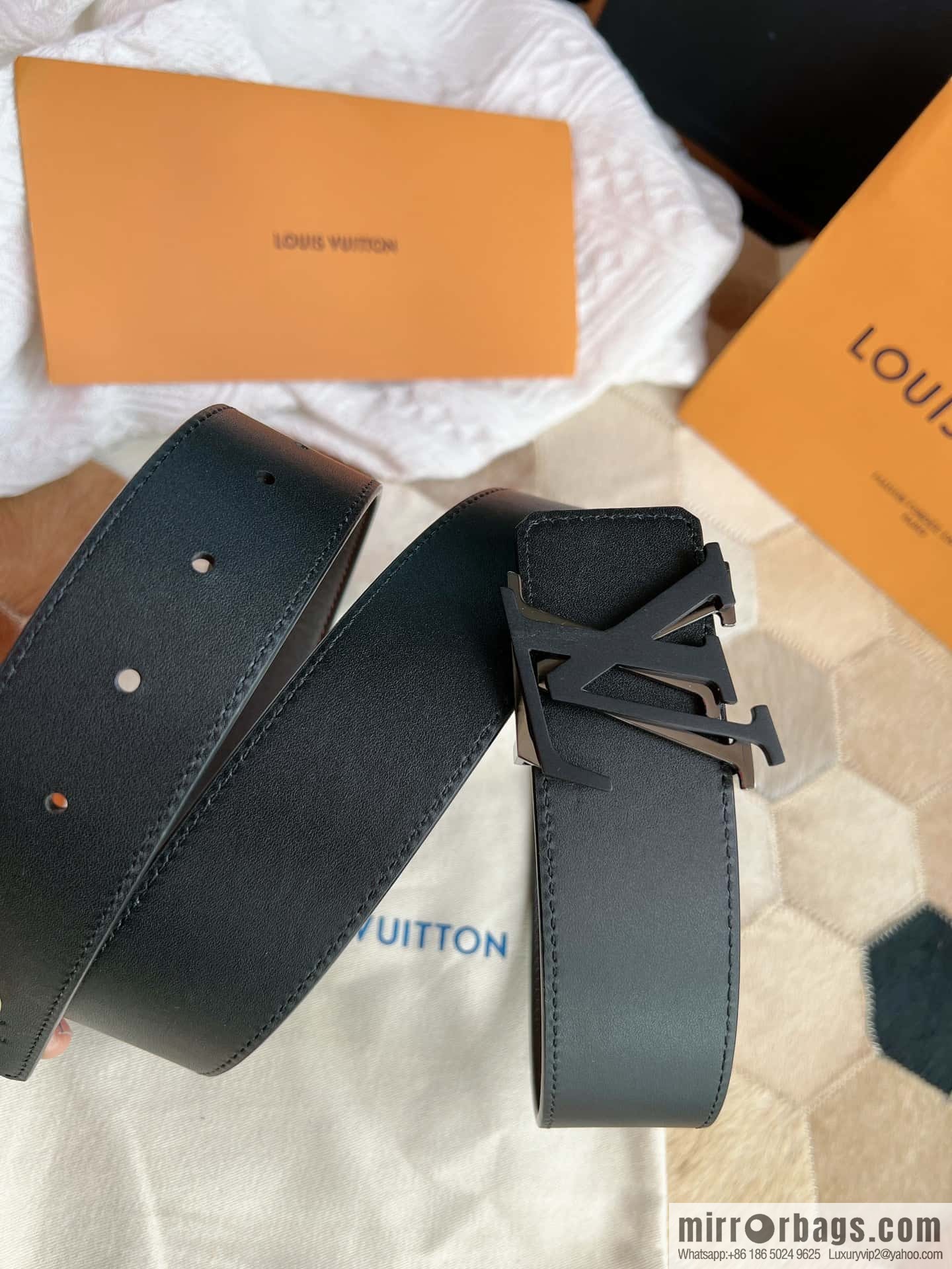 LV/Louis Vuitton Shake 40mm Double Sided Belt