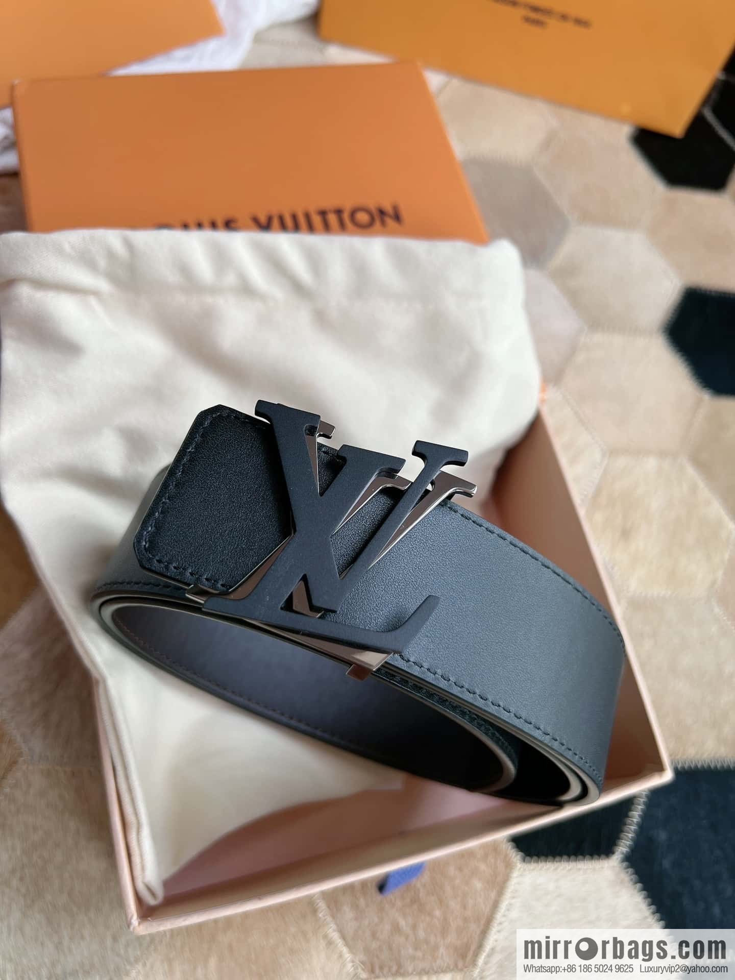LV/Louis Vuitton Shake 40mm Double Sided Belt