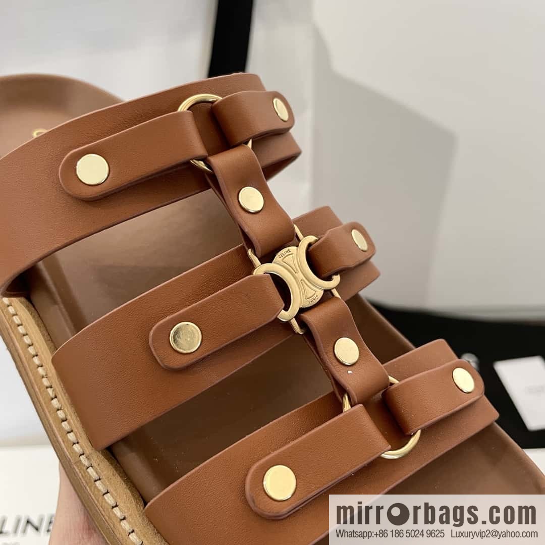 CELINE Roman Arc de Triomphe Platform Sandals