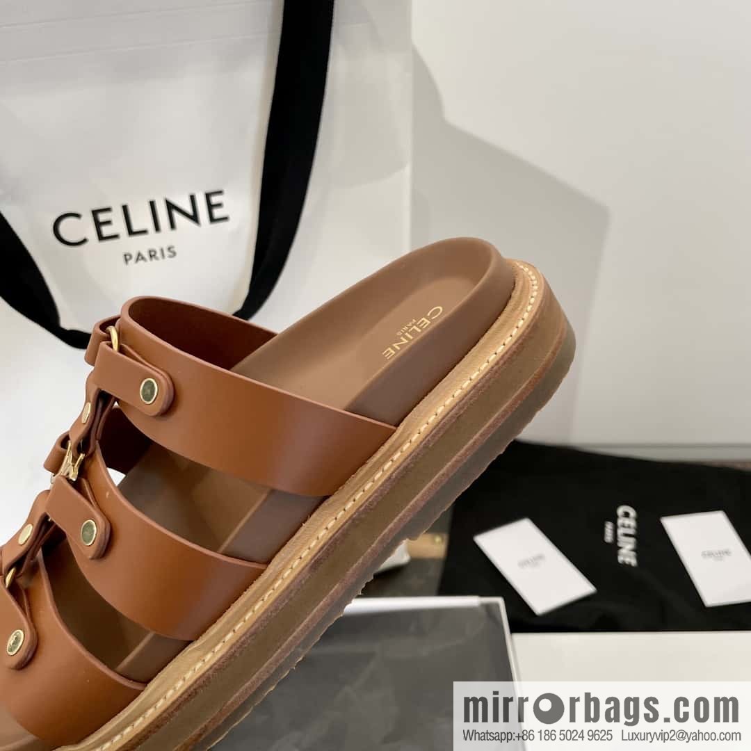 CELINE Roman Arc de Triomphe Platform Sandals