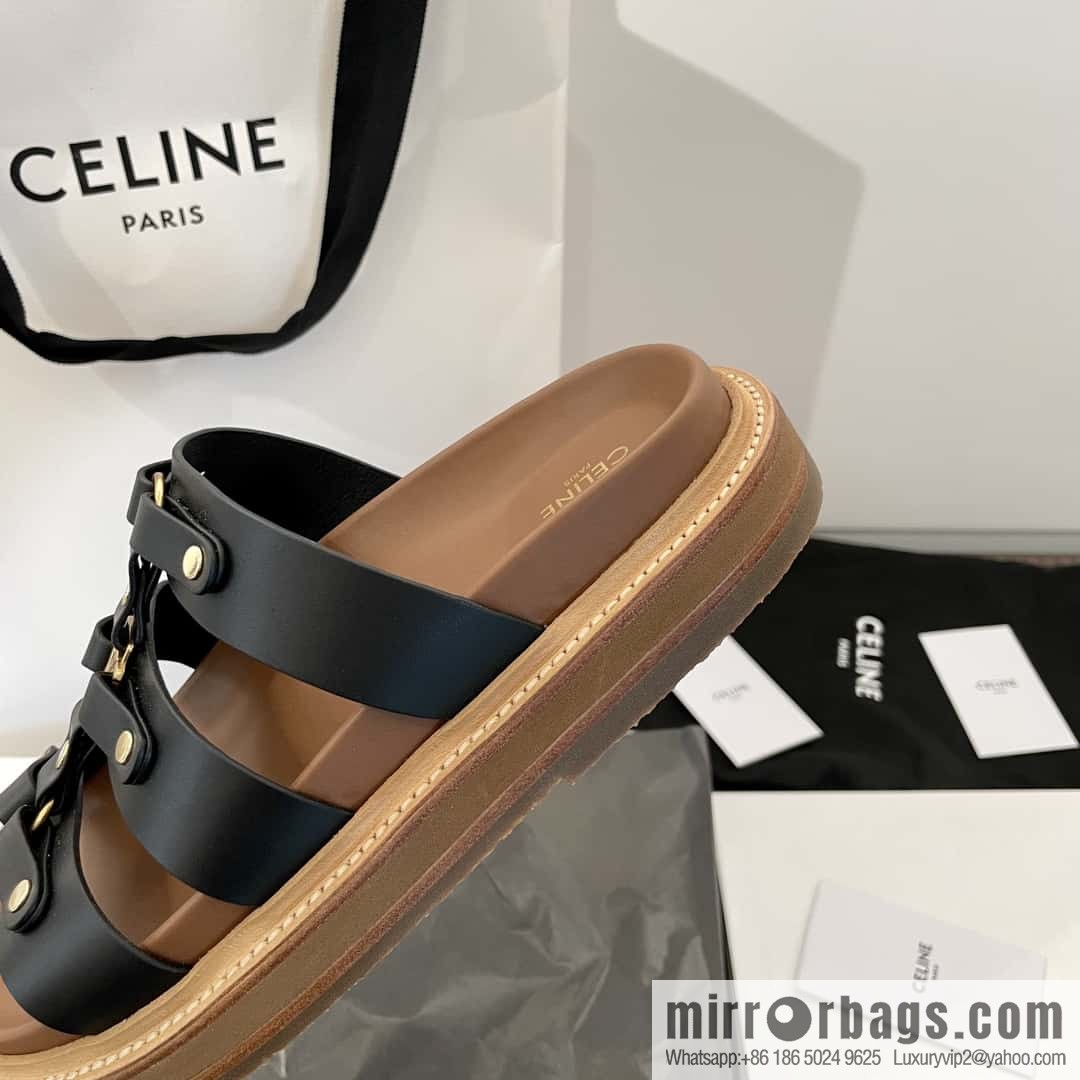 CELINE Roman Arc de Triomphe Platform Sandals