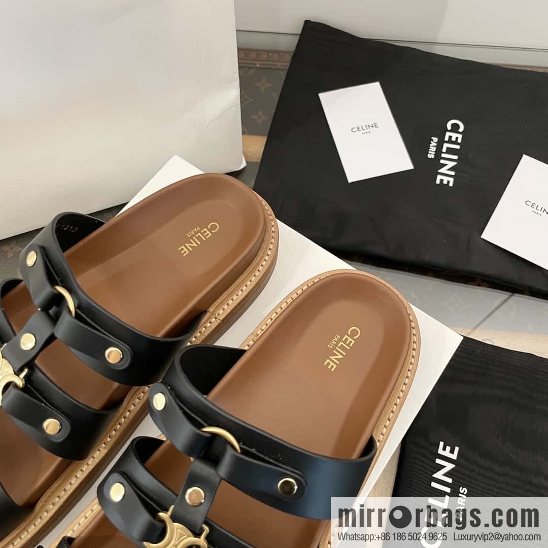 CELINE Roman Arc de Triomphe Platform Sandals
