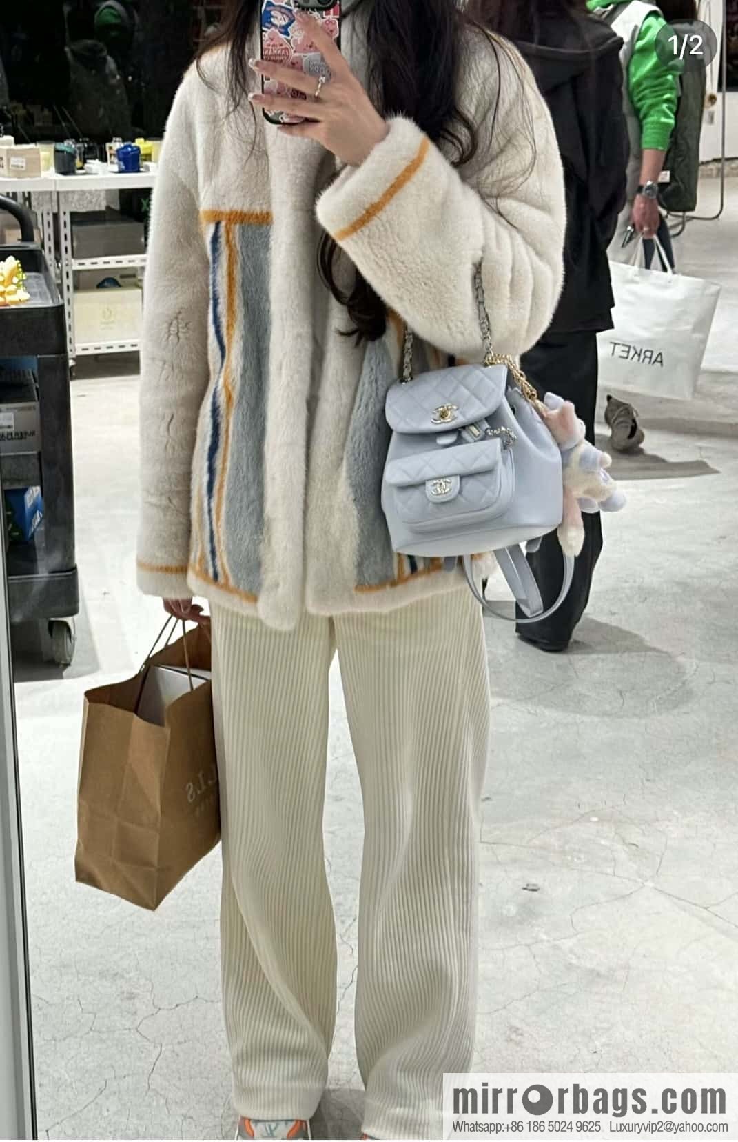 CHANEL classic ten thousand years duma backpack AS2908
