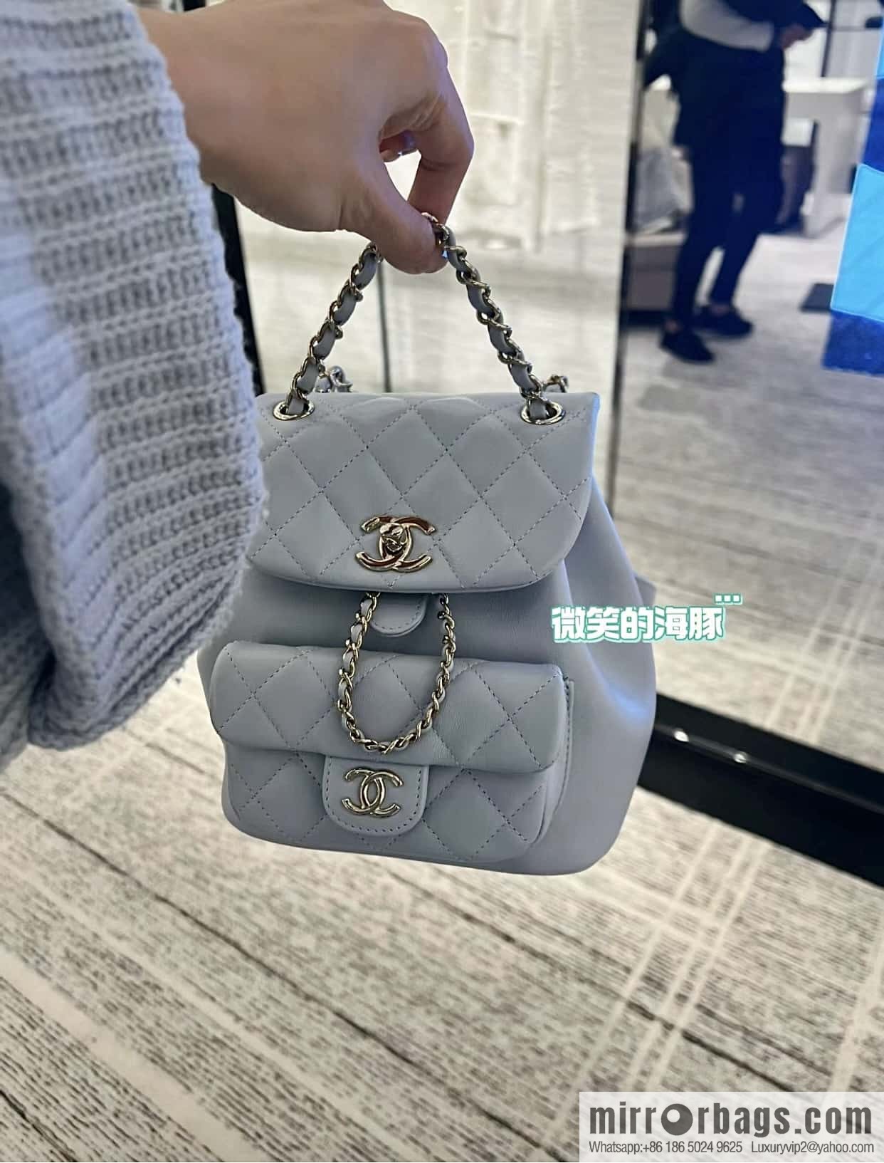 CHANEL classic ten thousand years duma backpack AS2908