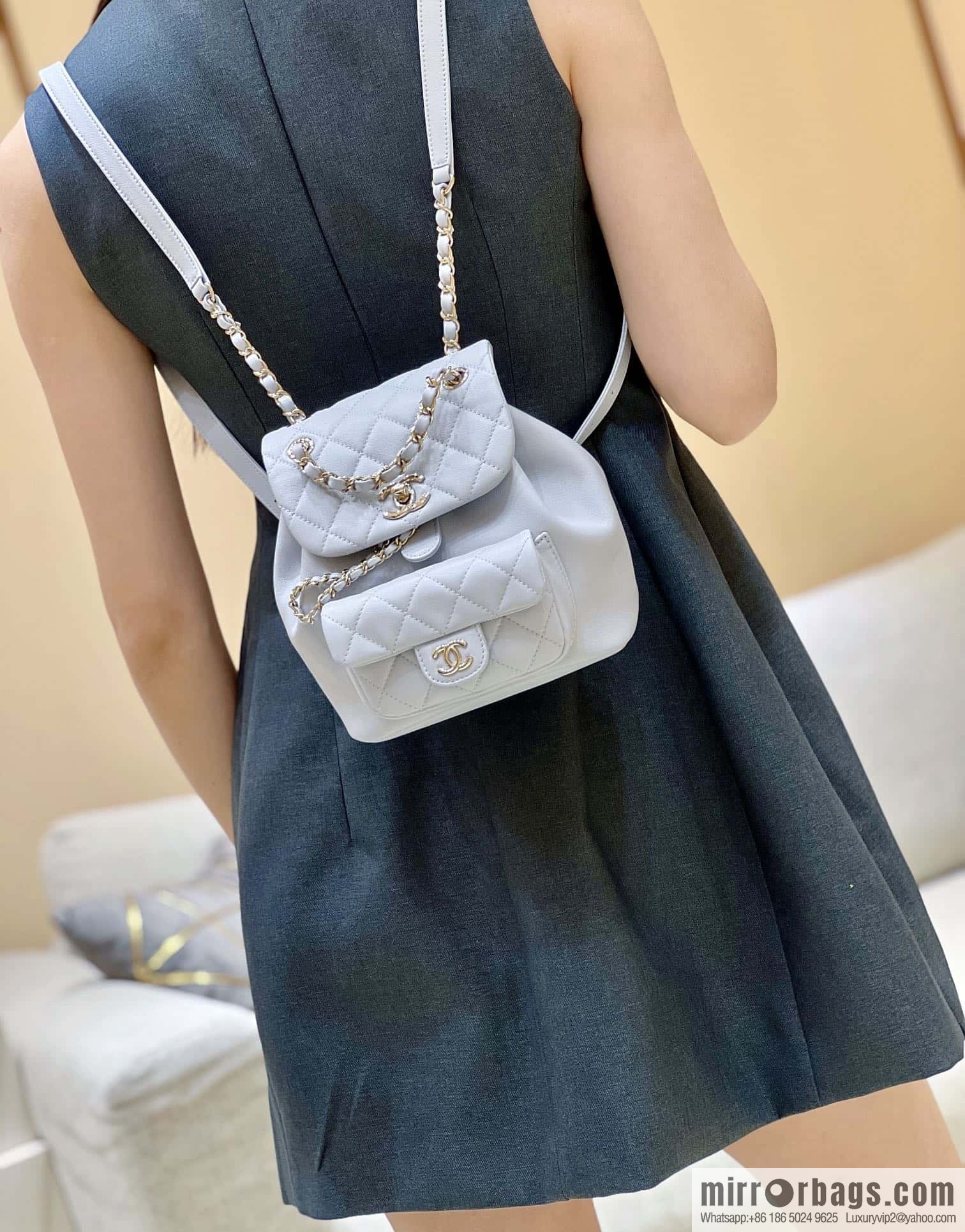 CHANEL classic ten thousand years duma backpack AS2908