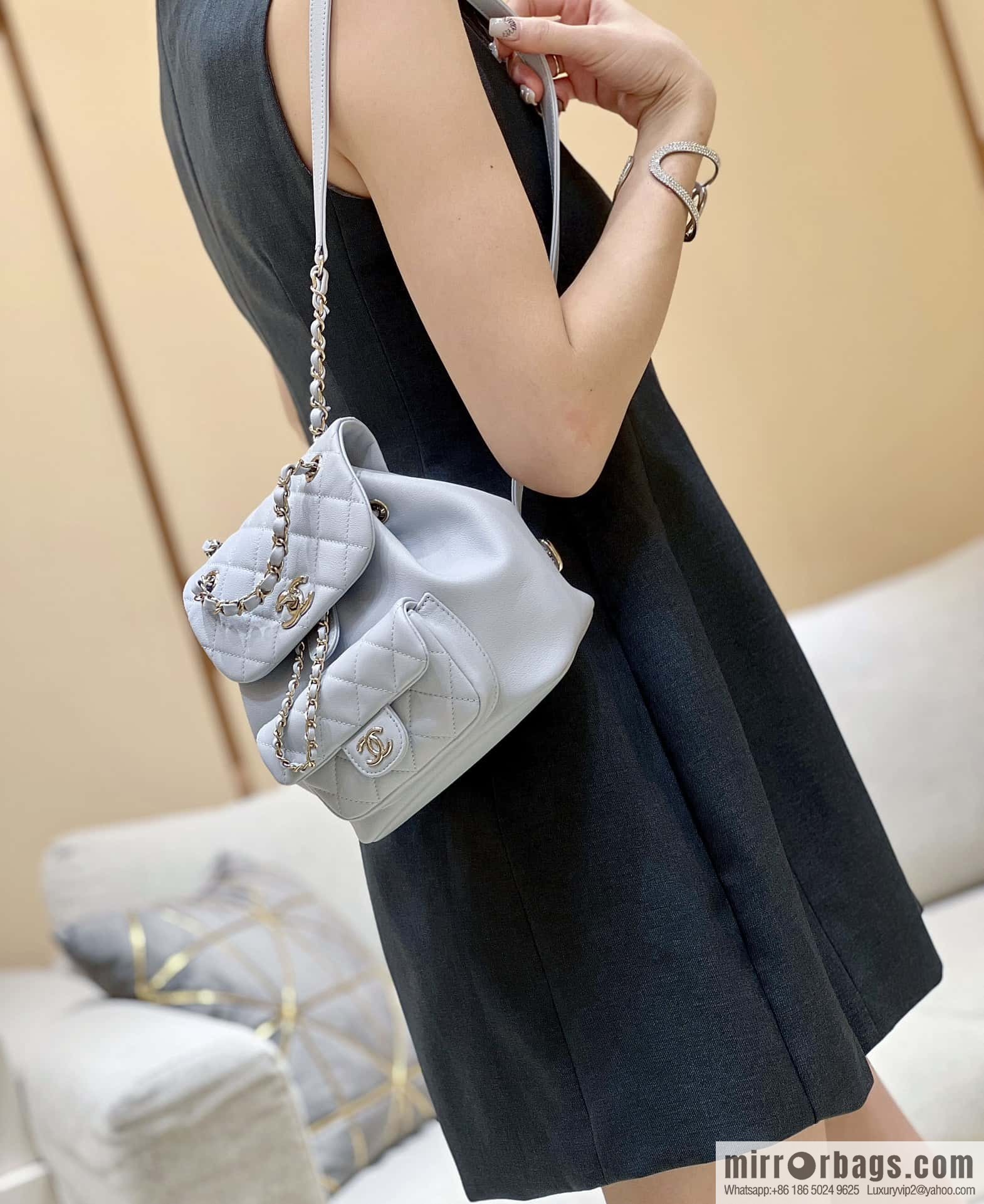 CHANEL classic ten thousand years duma backpack AS2908