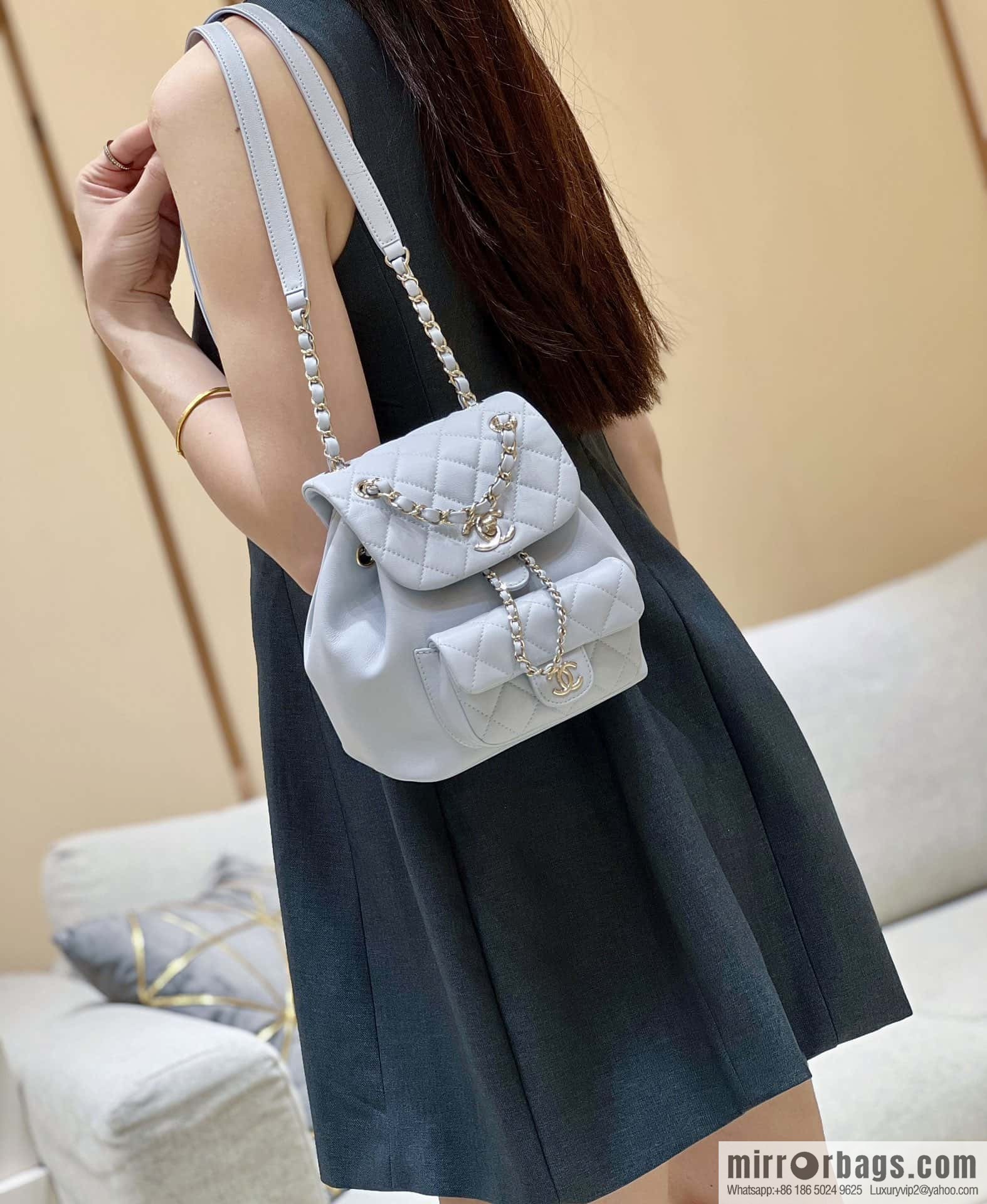 CHANEL classic ten thousand years duma backpack AS2908