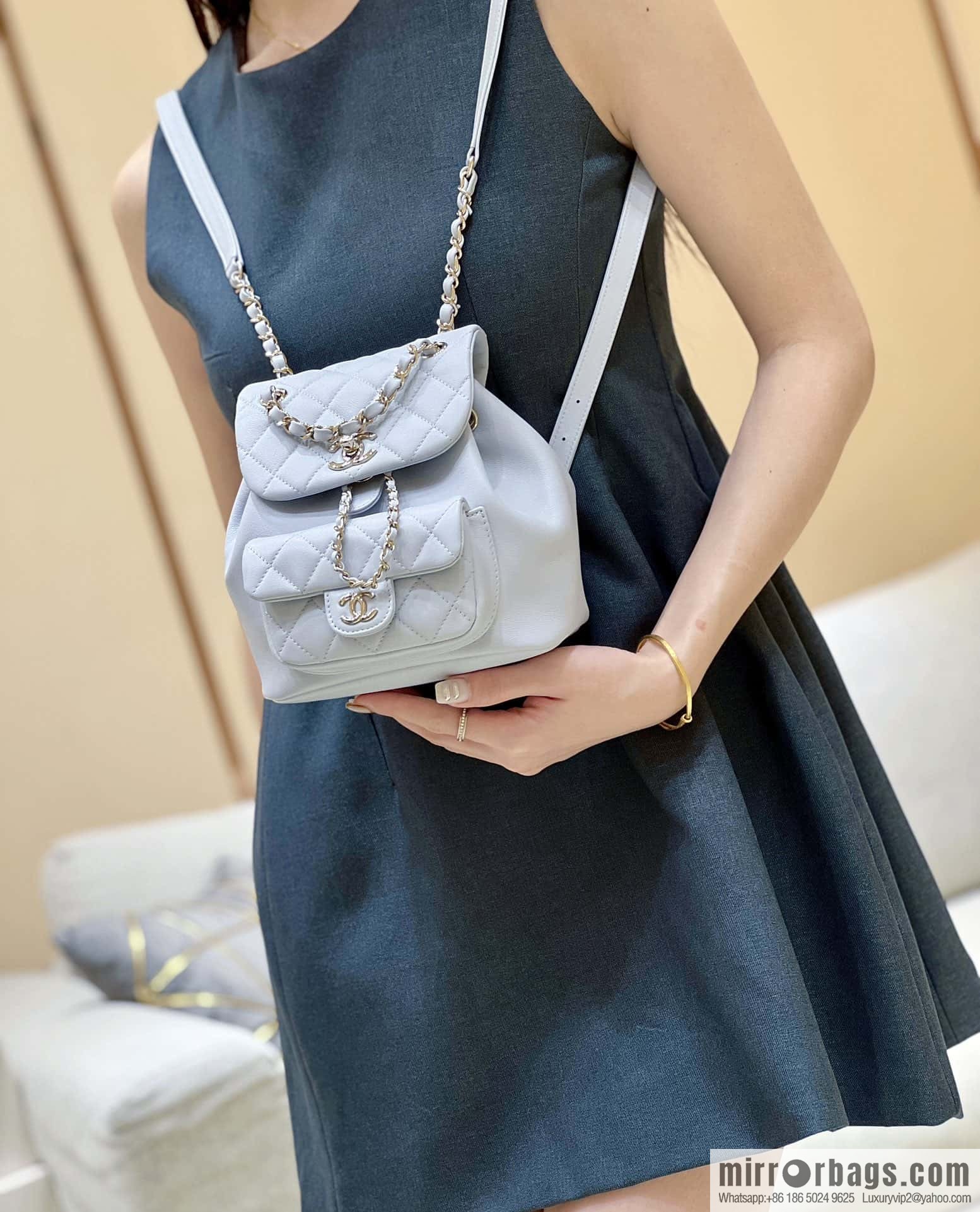 CHANEL classic ten thousand years duma backpack AS2908
