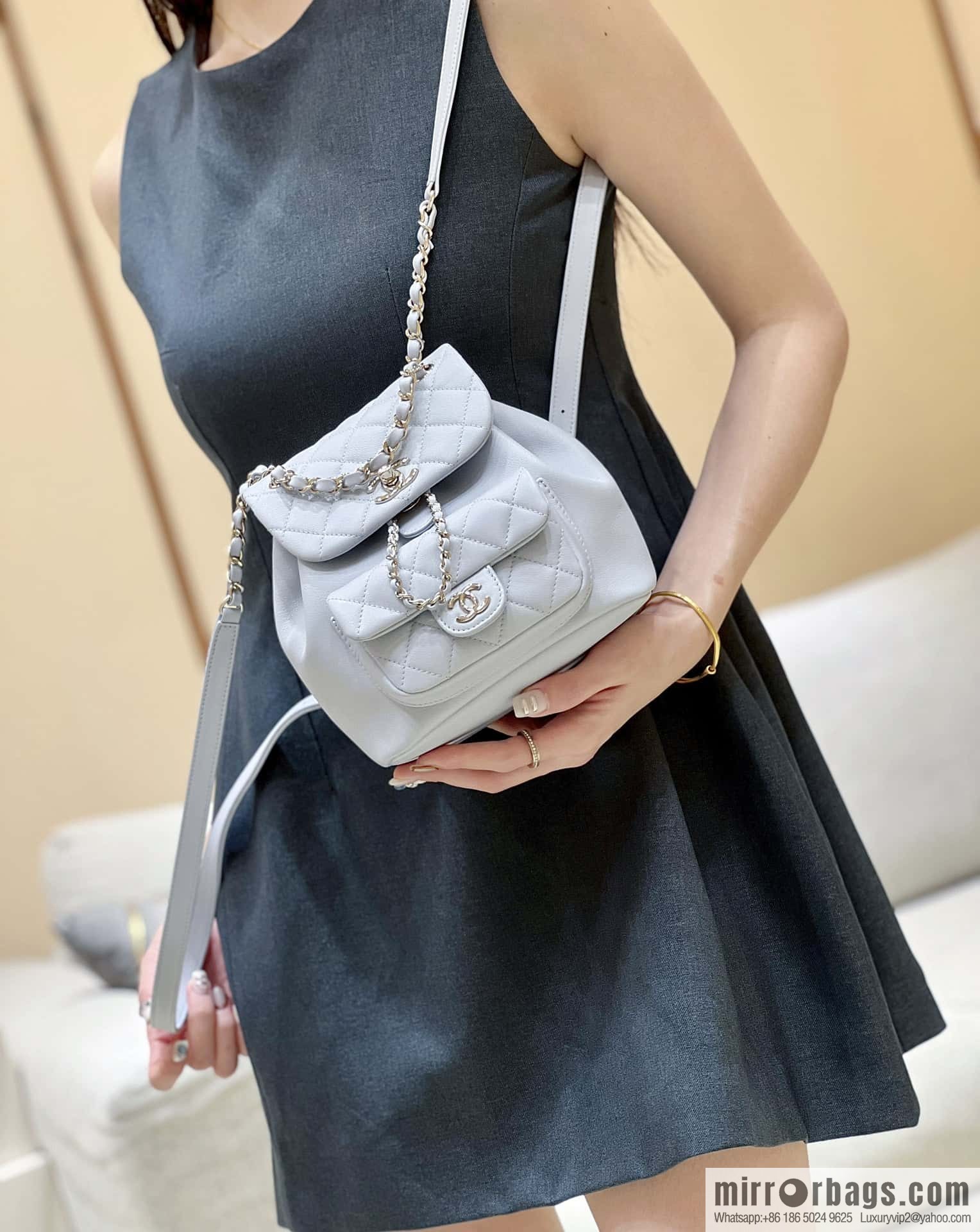 CHANEL classic ten thousand years duma backpack AS2908