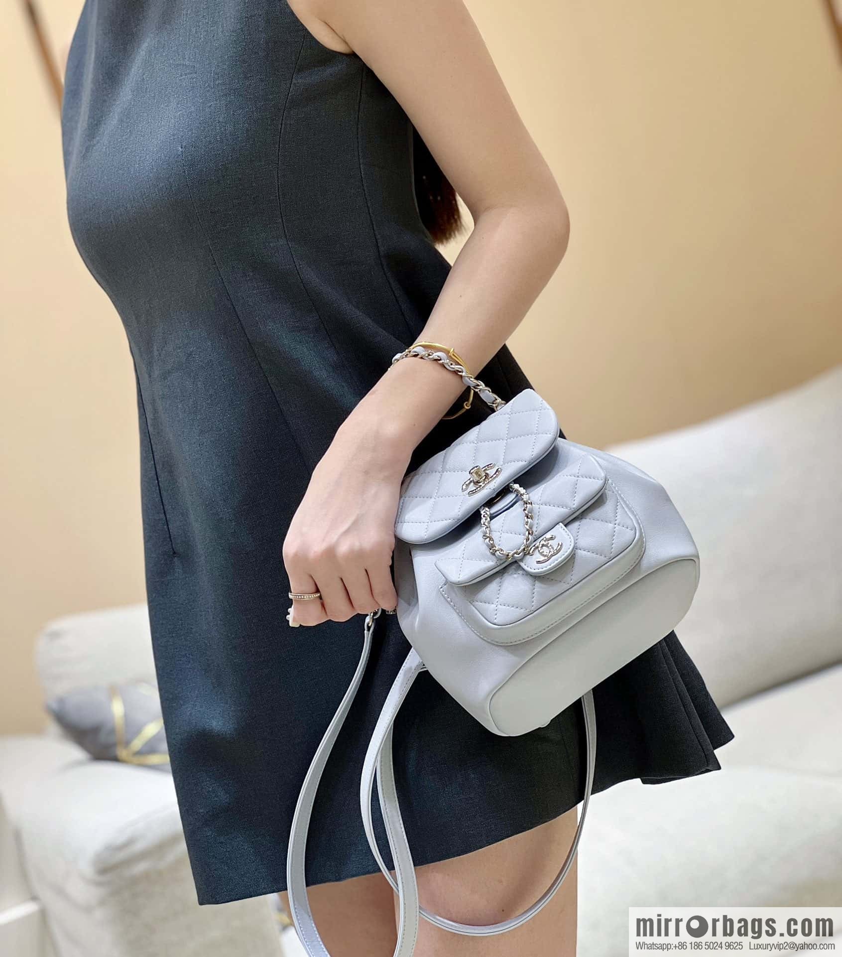 CHANEL classic ten thousand years duma backpack AS2908