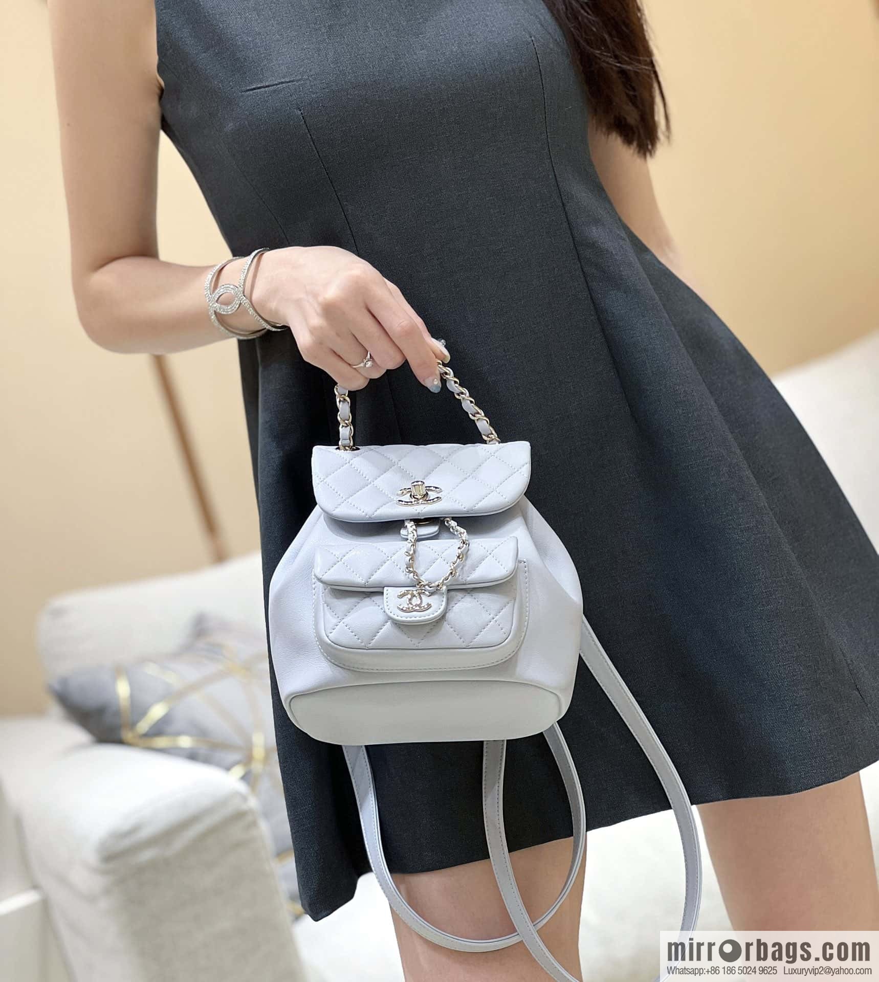 CHANEL classic ten thousand years duma backpack AS2908