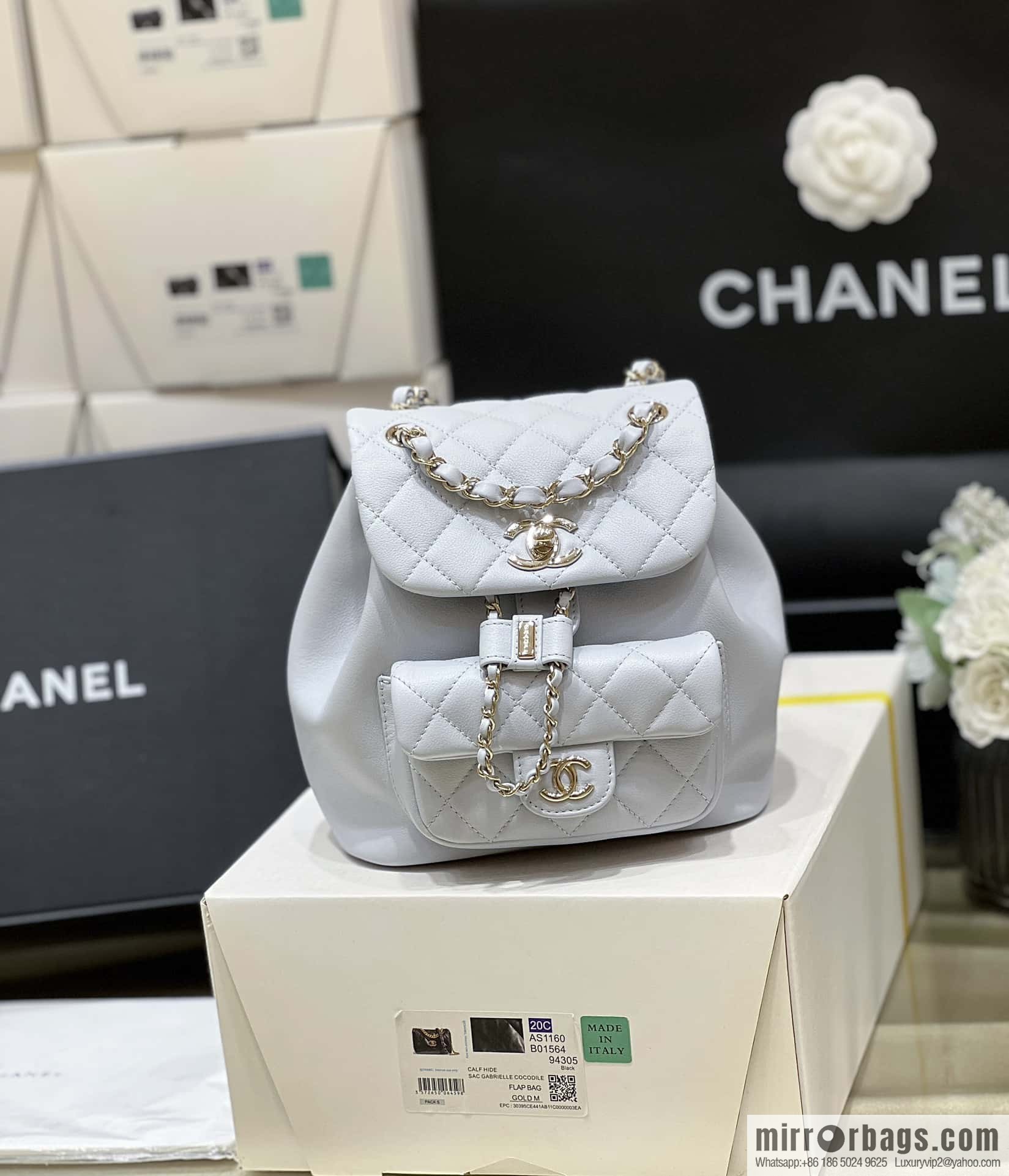 CHANEL classic ten thousand years duma backpack AS2908