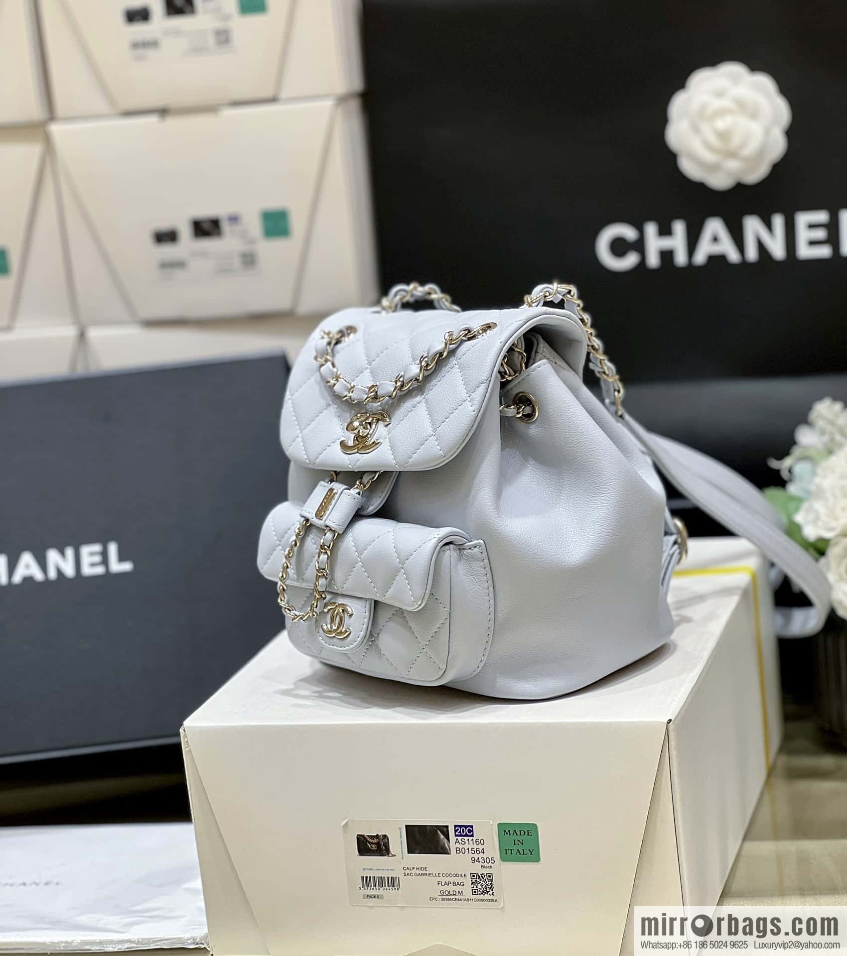 CHANEL classic ten thousand years duma backpack AS2908