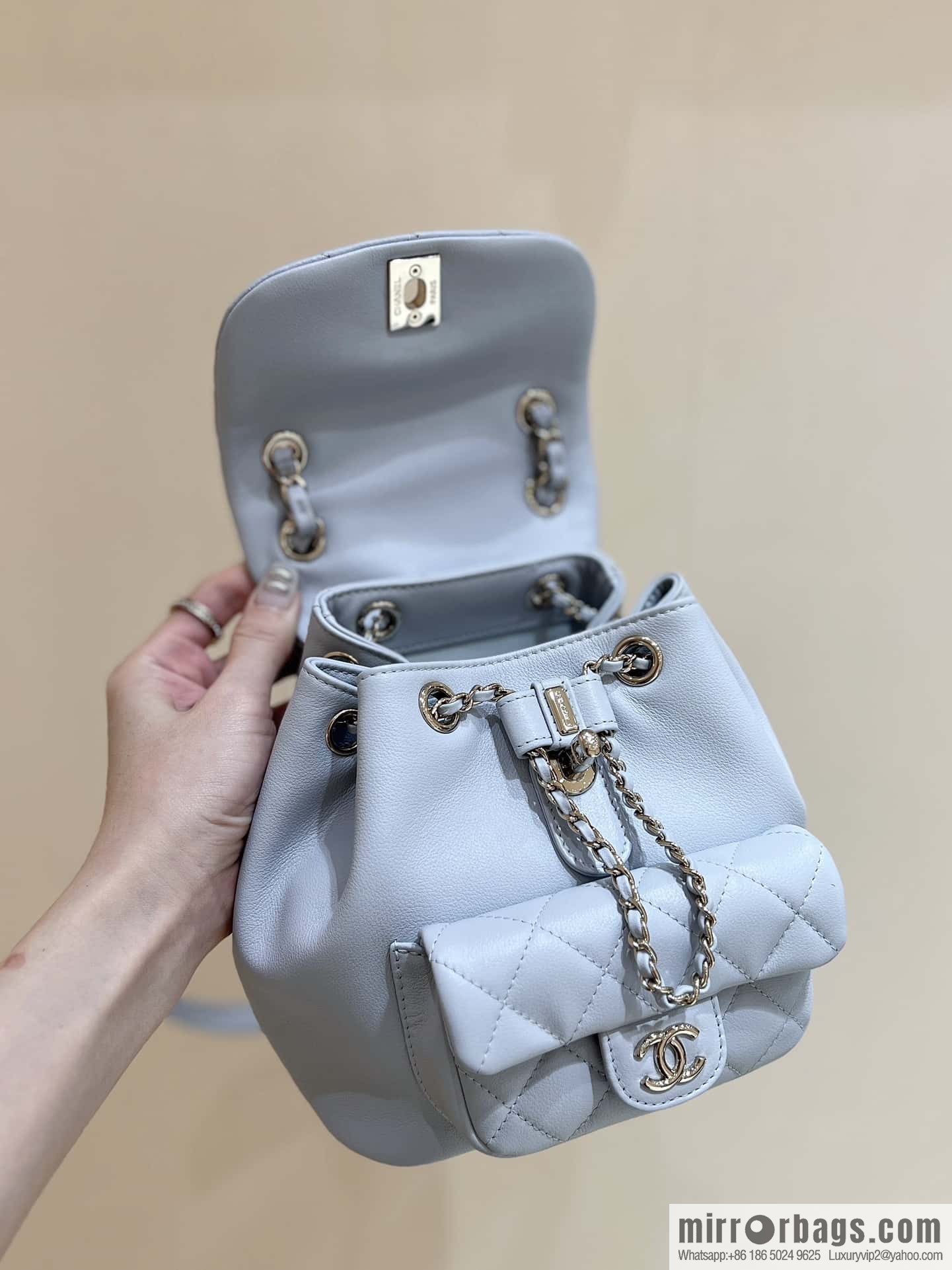 CHANEL classic ten thousand years duma backpack AS2908