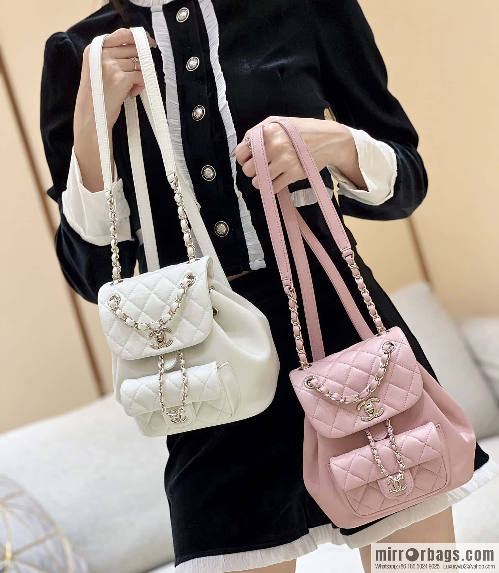 CHANEL classic ten thousand years duma backpack AS2908