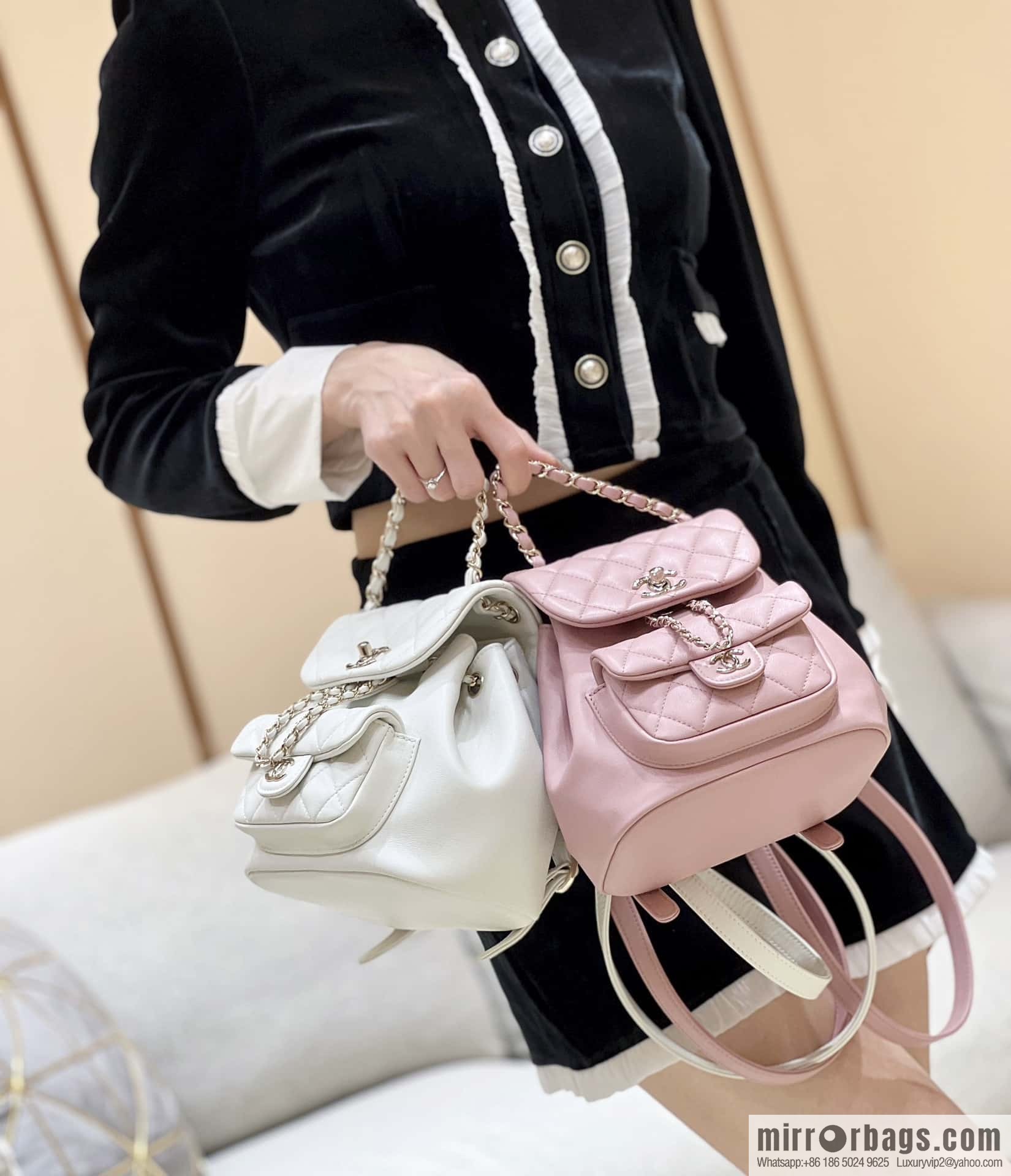 CHANEL classic ten thousand years duma backpack AS2908