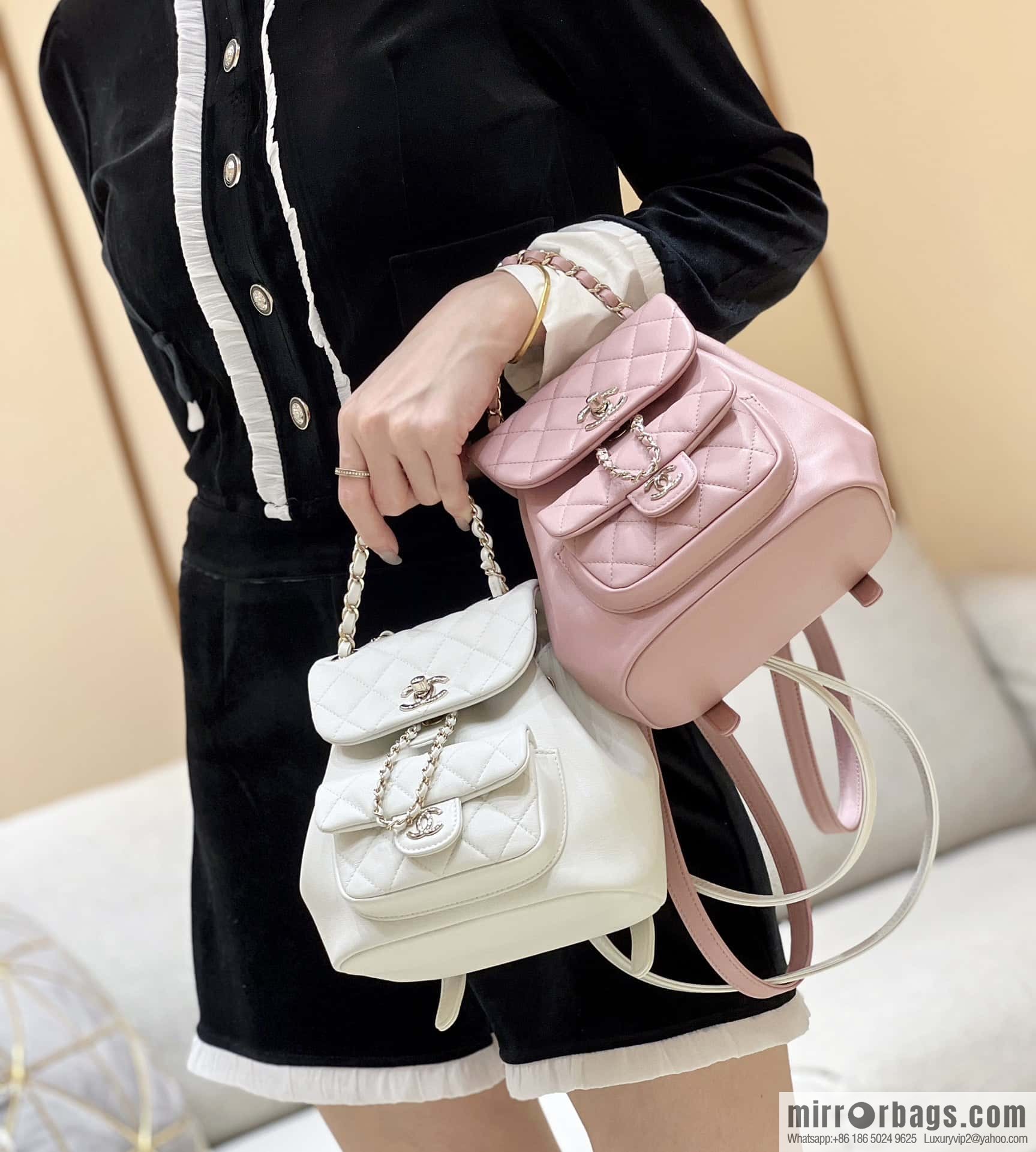 CHANEL classic ten thousand years duma backpack AS2908