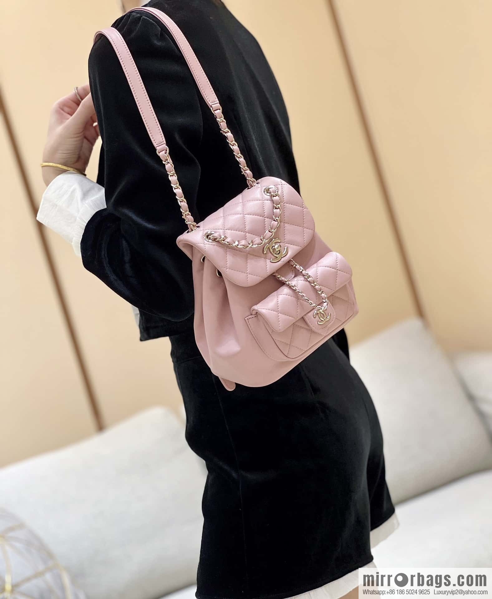 CHANEL classic ten thousand years duma backpack AS2908