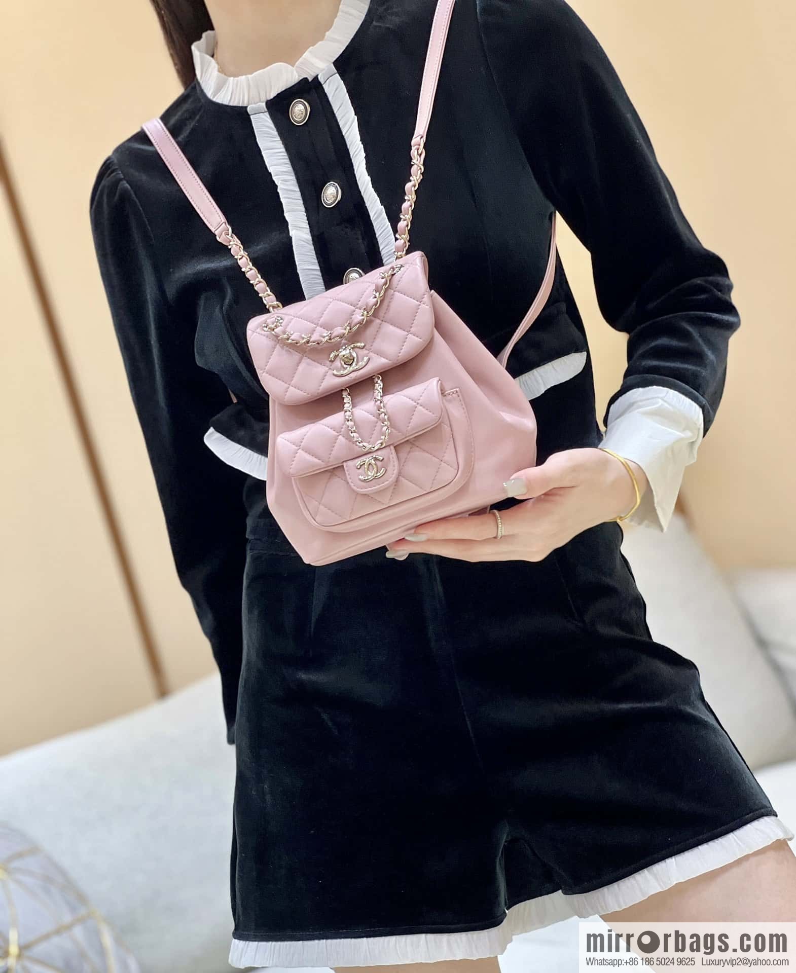 CHANEL classic ten thousand years duma backpack AS2908
