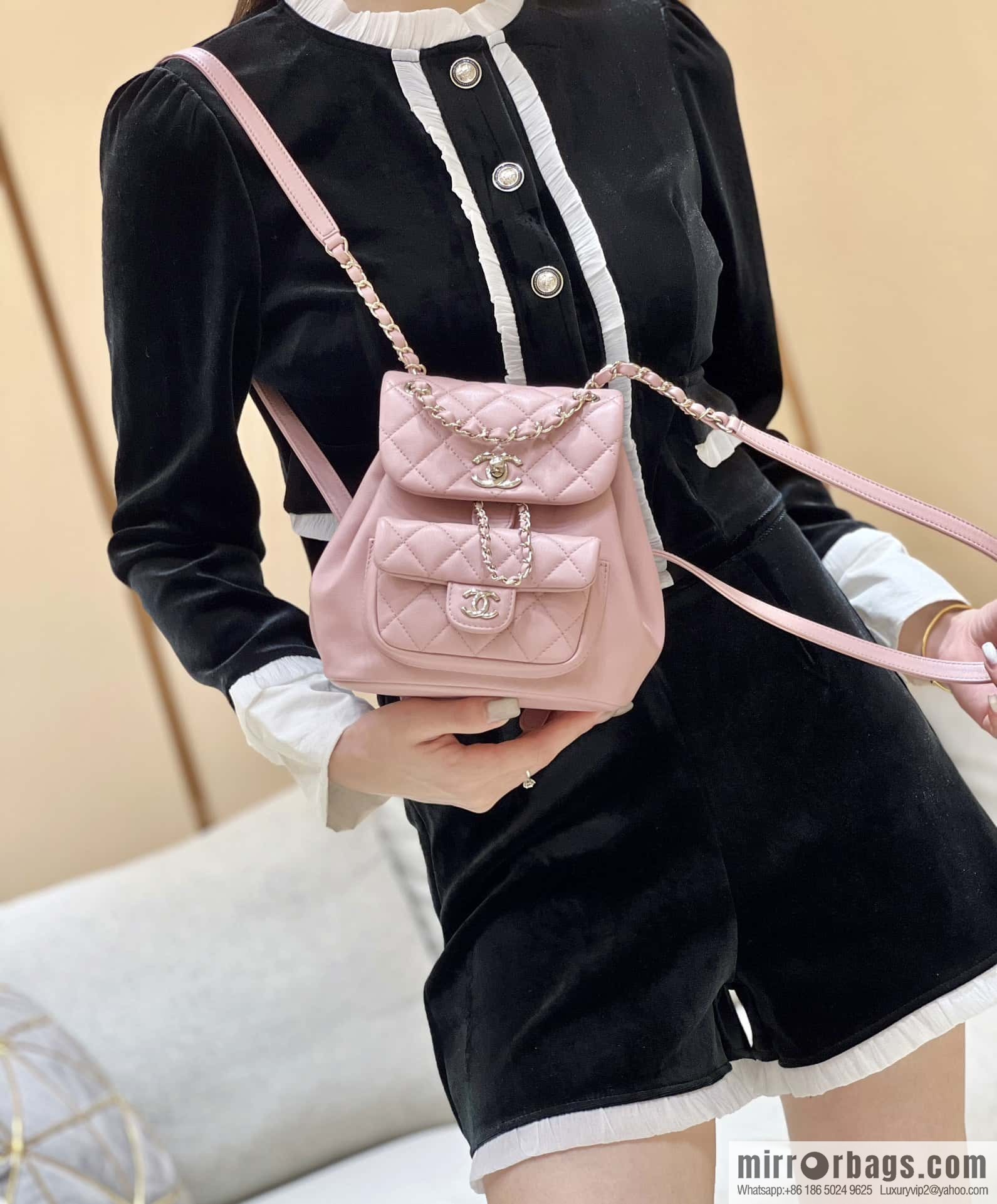 CHANEL classic ten thousand years duma backpack AS2908