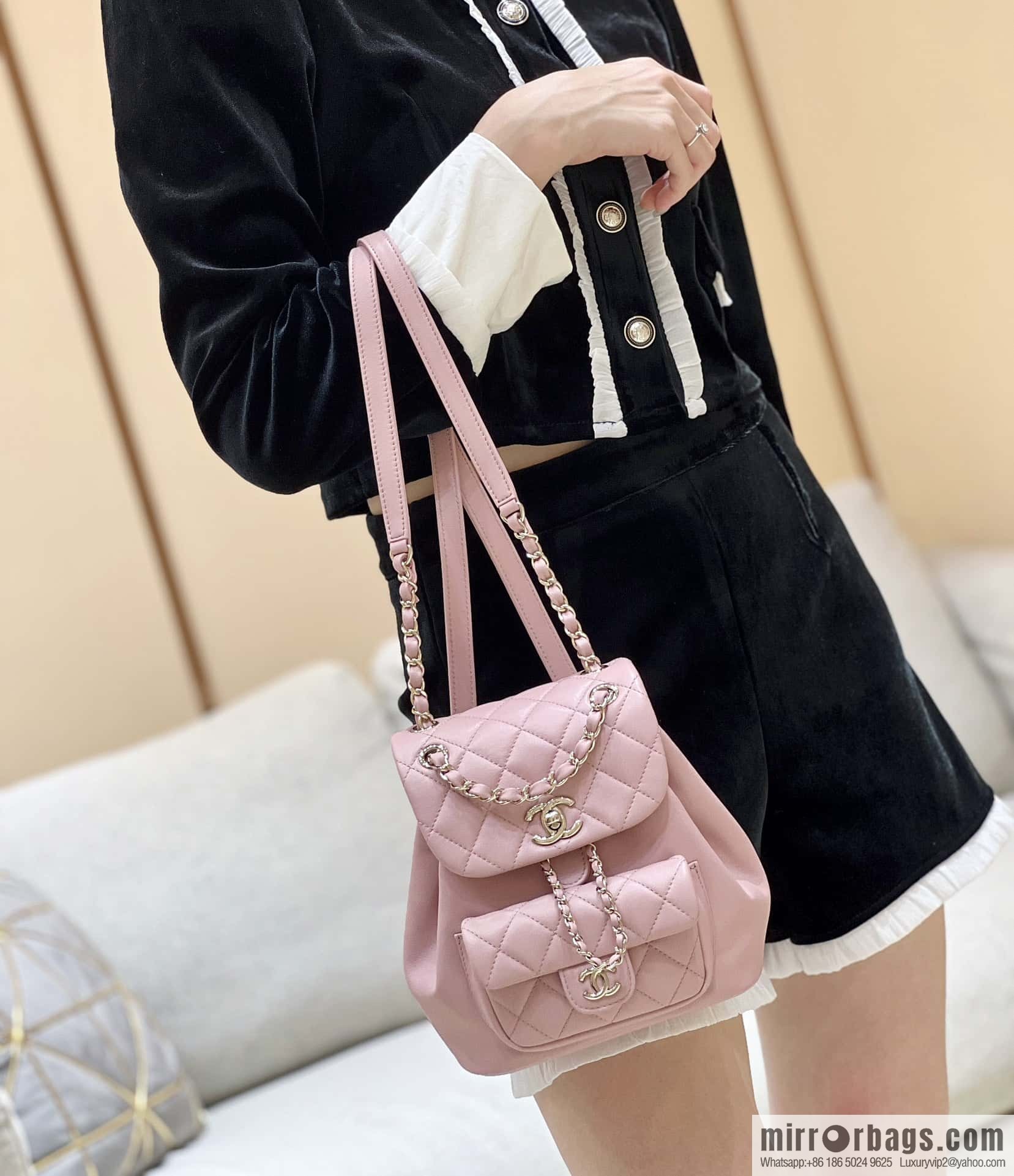 CHANEL classic ten thousand years duma backpack AS2908
