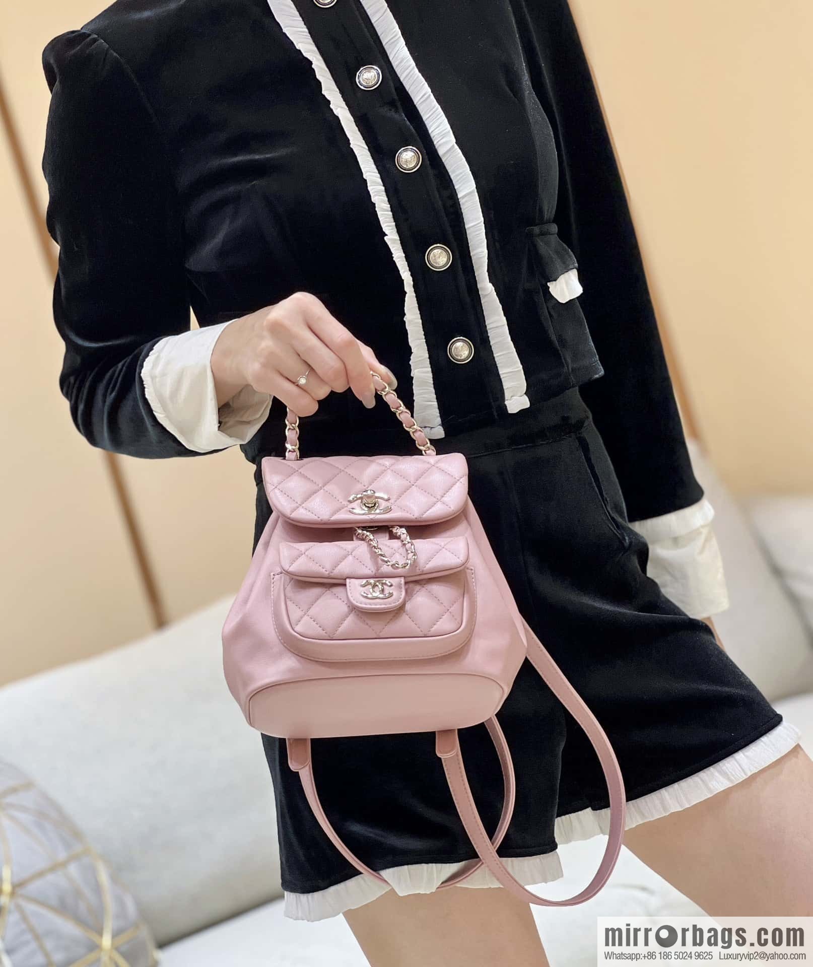 CHANEL classic ten thousand years duma backpack AS2908