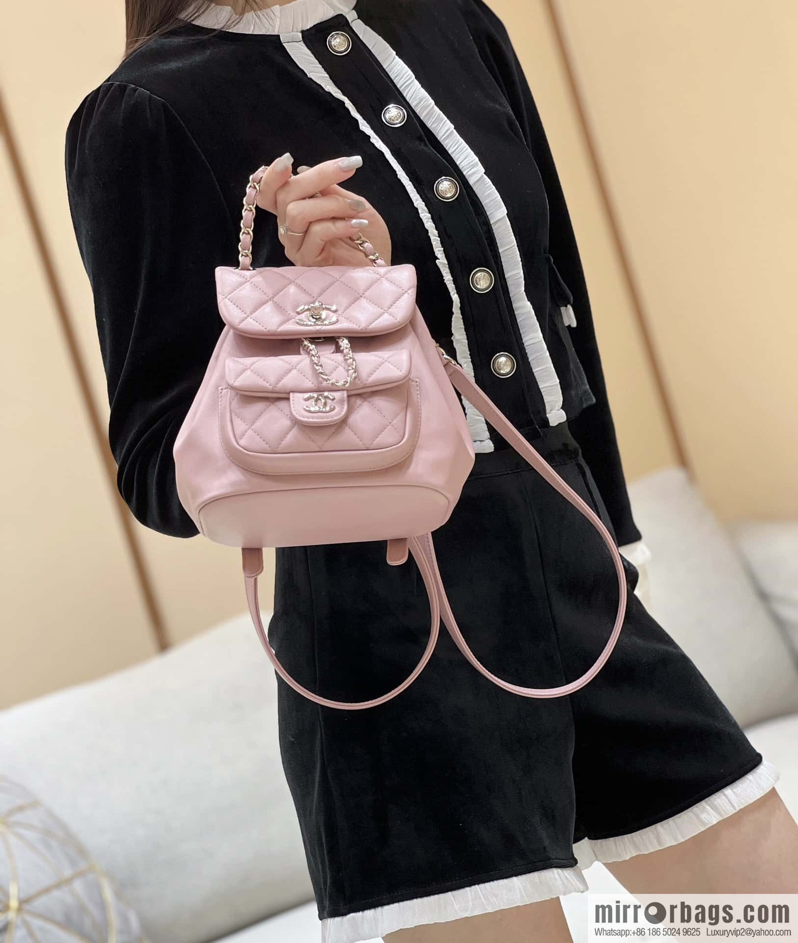 CHANEL classic ten thousand years duma backpack AS2908
