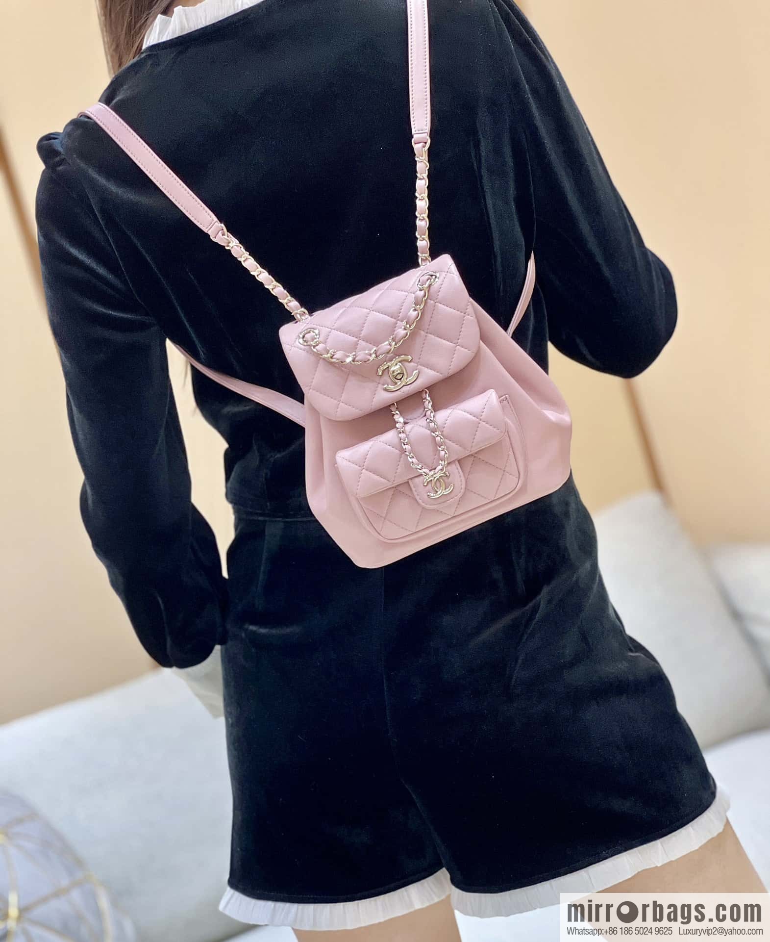 CHANEL classic ten thousand years duma backpack AS2908
