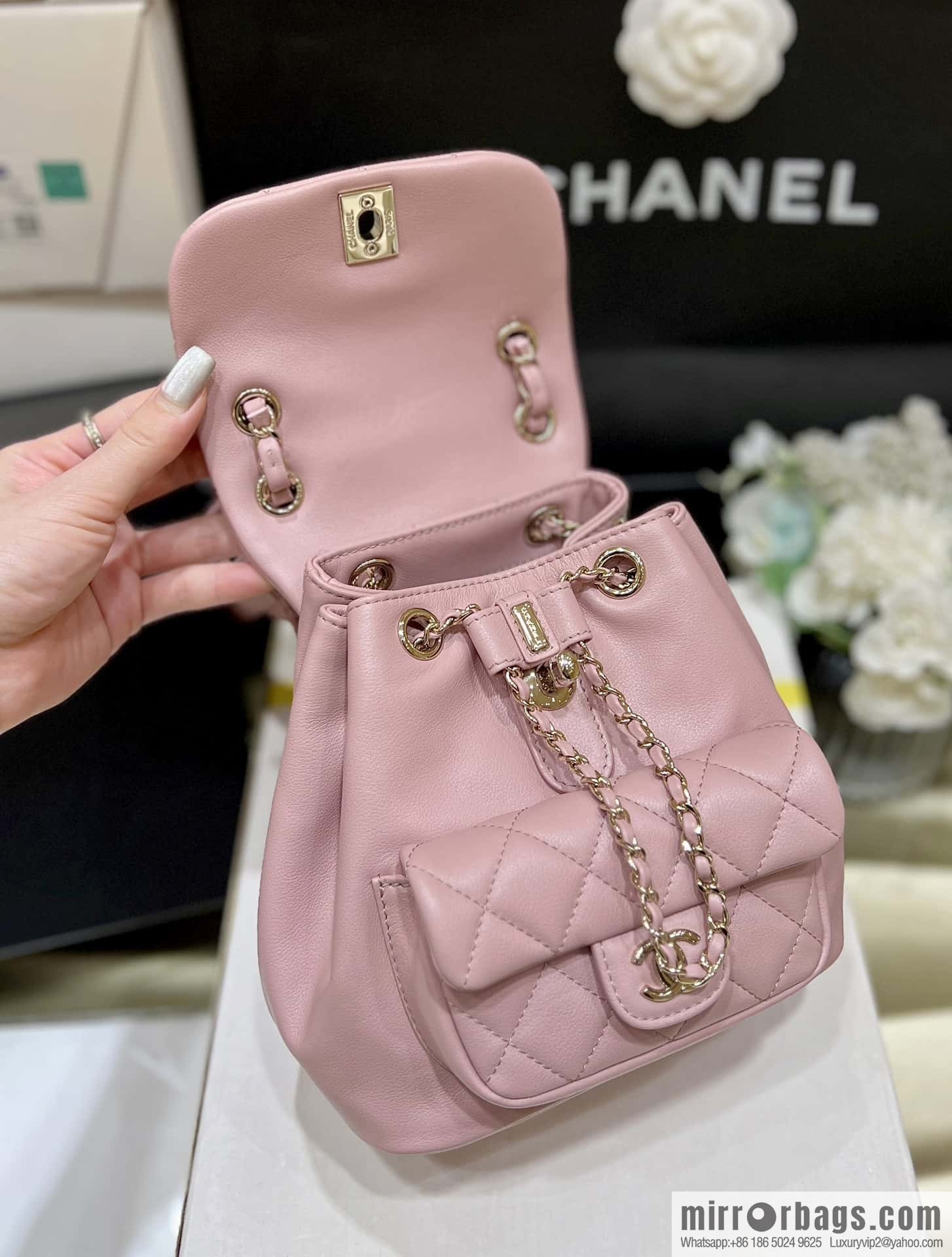 CHANEL classic ten thousand years duma backpack AS2908