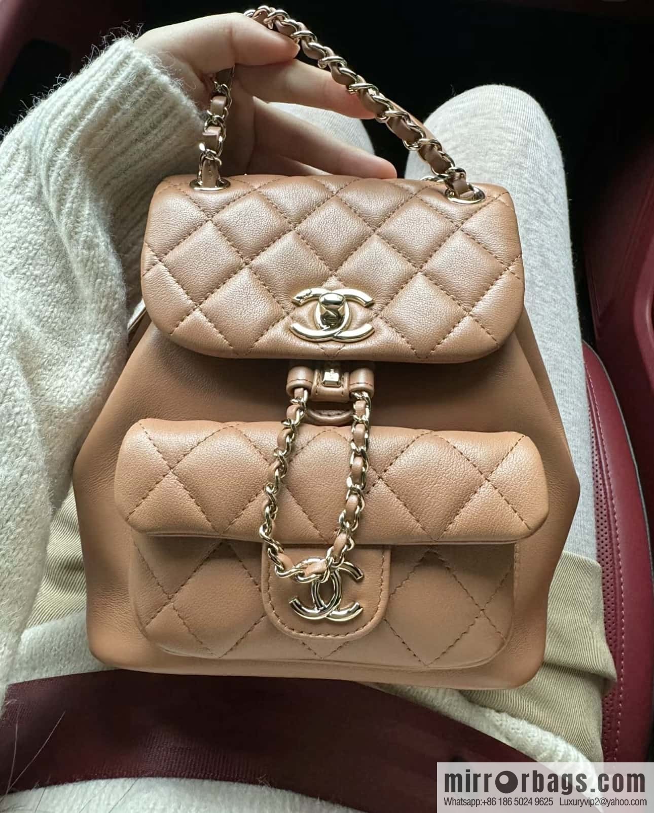 CHANEL classic ten thousand years duma backpack AS2908