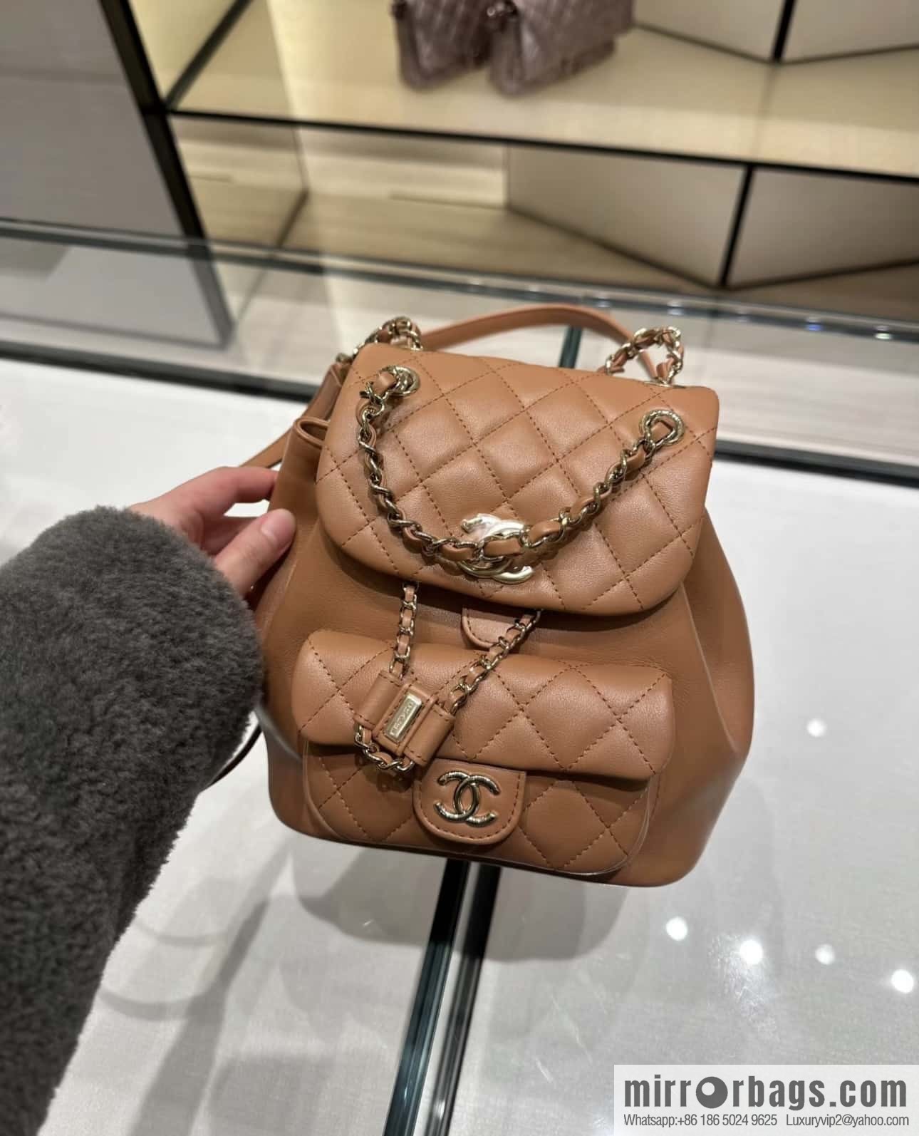 CHANEL classic ten thousand years duma backpack AS2908
