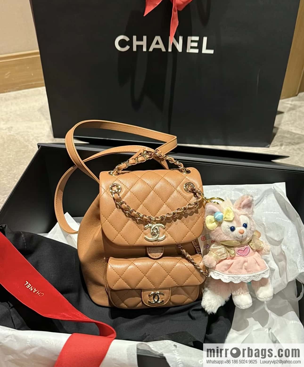 CHANEL classic ten thousand years duma backpack AS2908