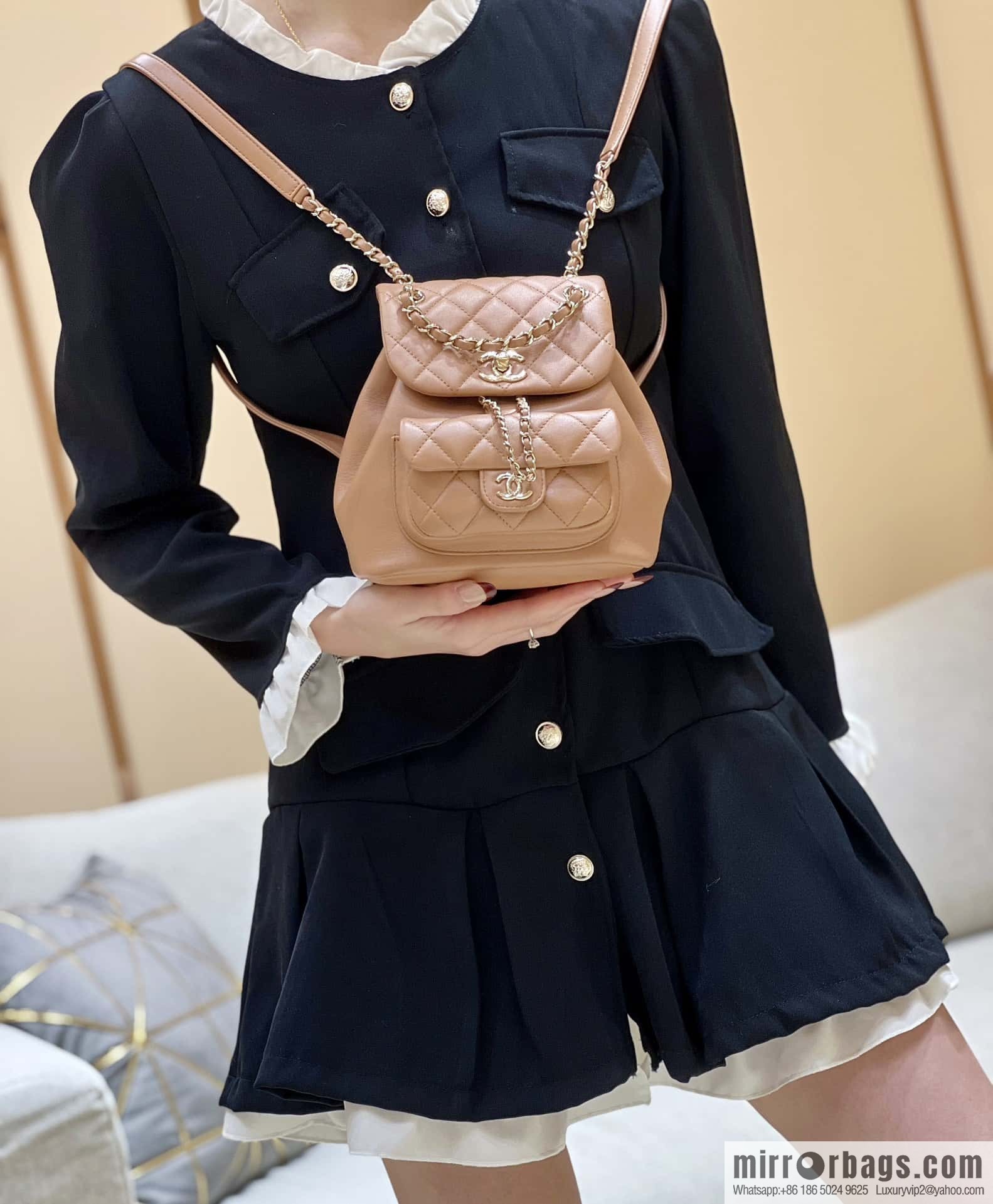CHANEL classic ten thousand years duma backpack AS2908