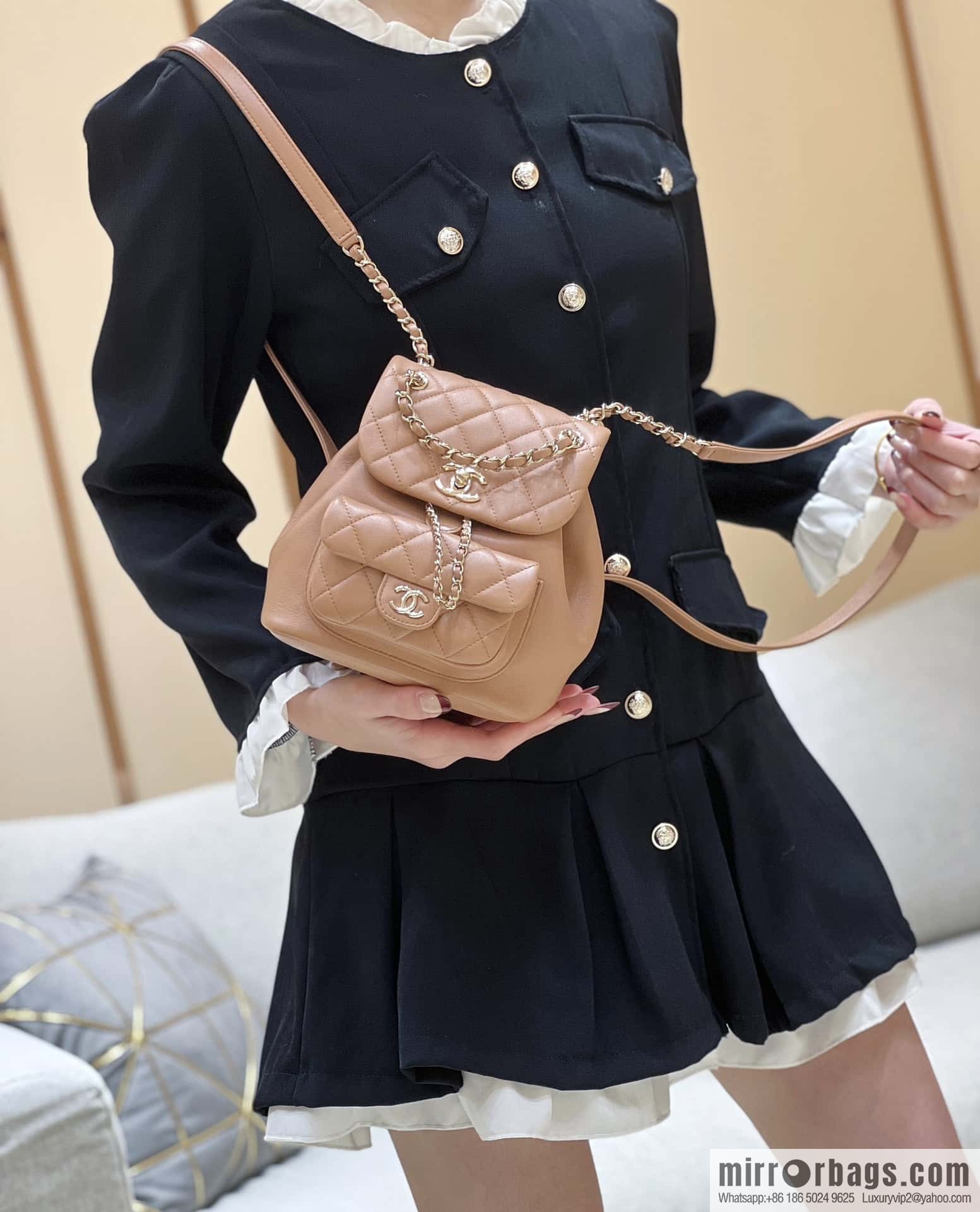 CHANEL classic ten thousand years duma backpack AS2908