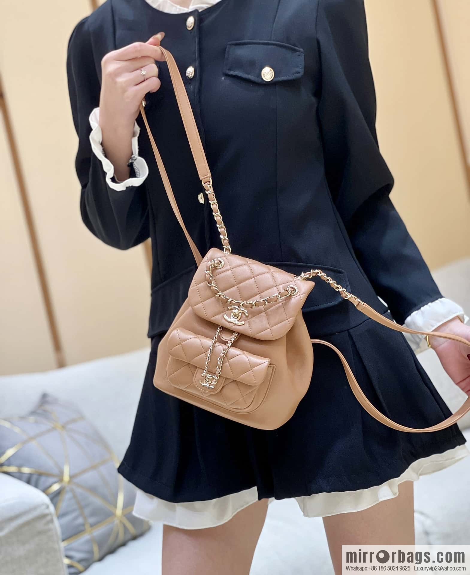 CHANEL classic ten thousand years duma backpack AS2908