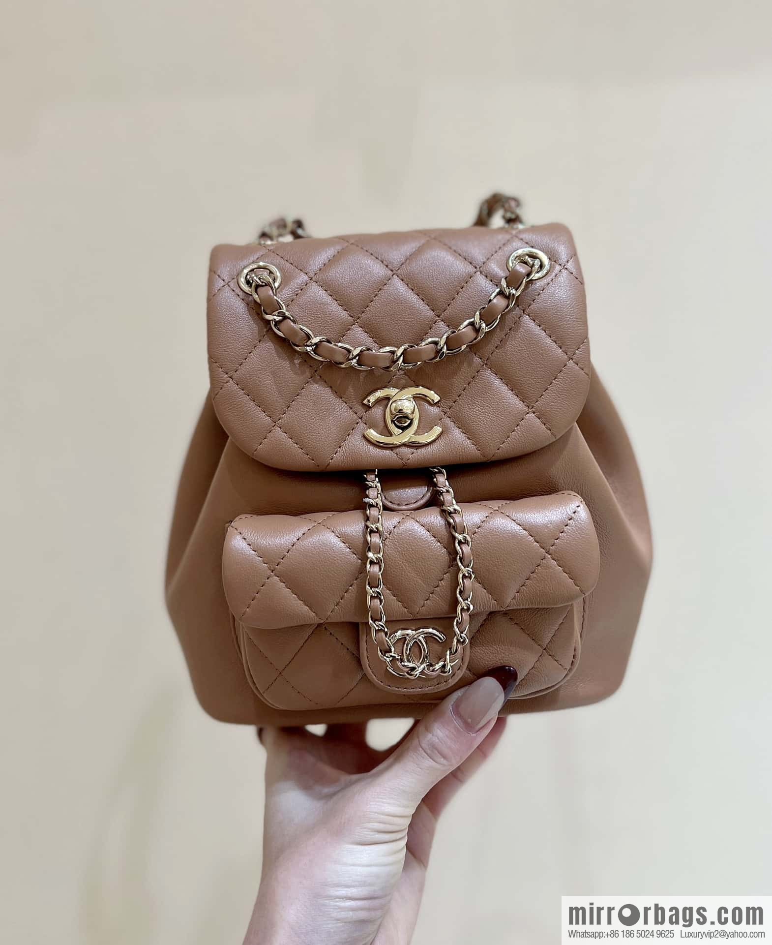CHANEL classic ten thousand years duma backpack AS2908