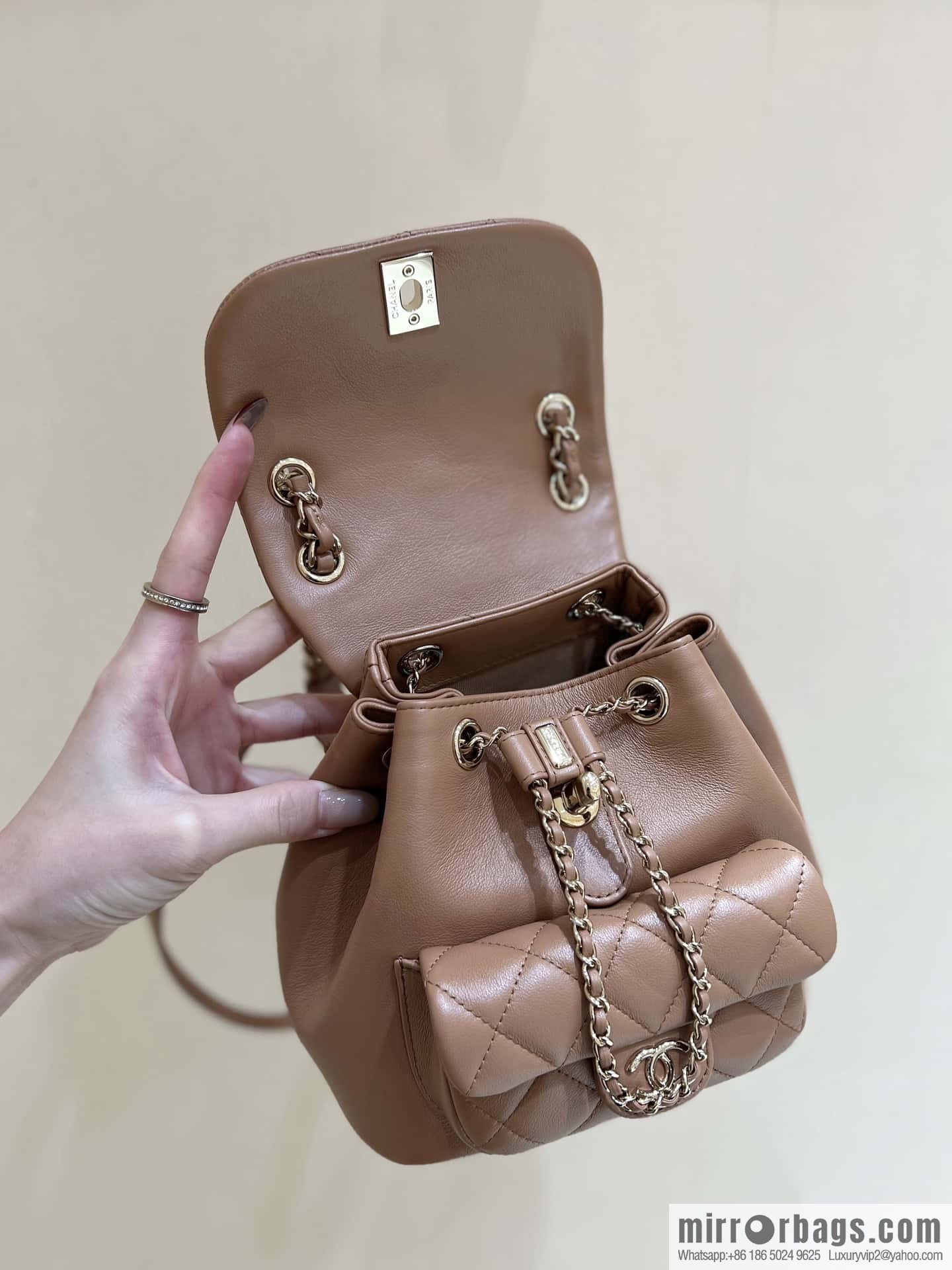 CHANEL classic ten thousand years duma backpack AS2908