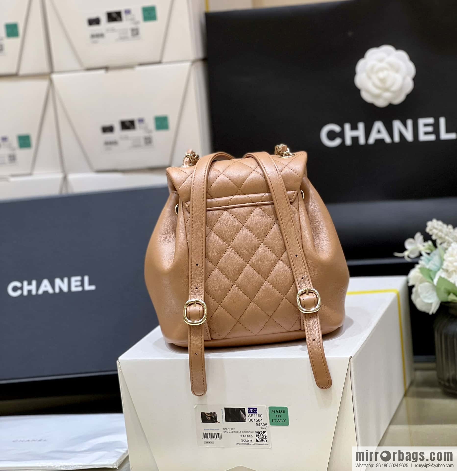 CHANEL classic ten thousand years duma backpack AS2908