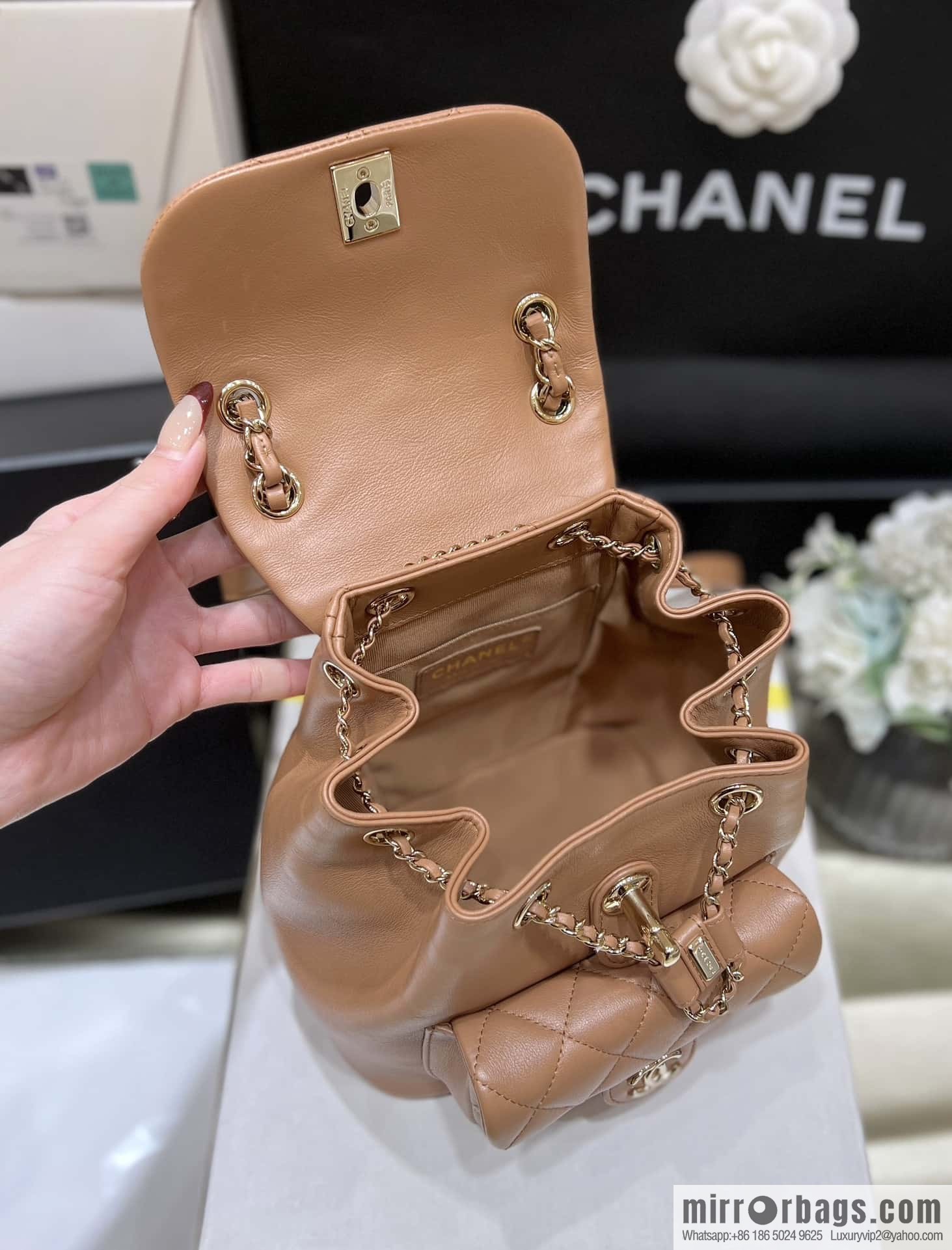 CHANEL classic ten thousand years duma backpack AS2908